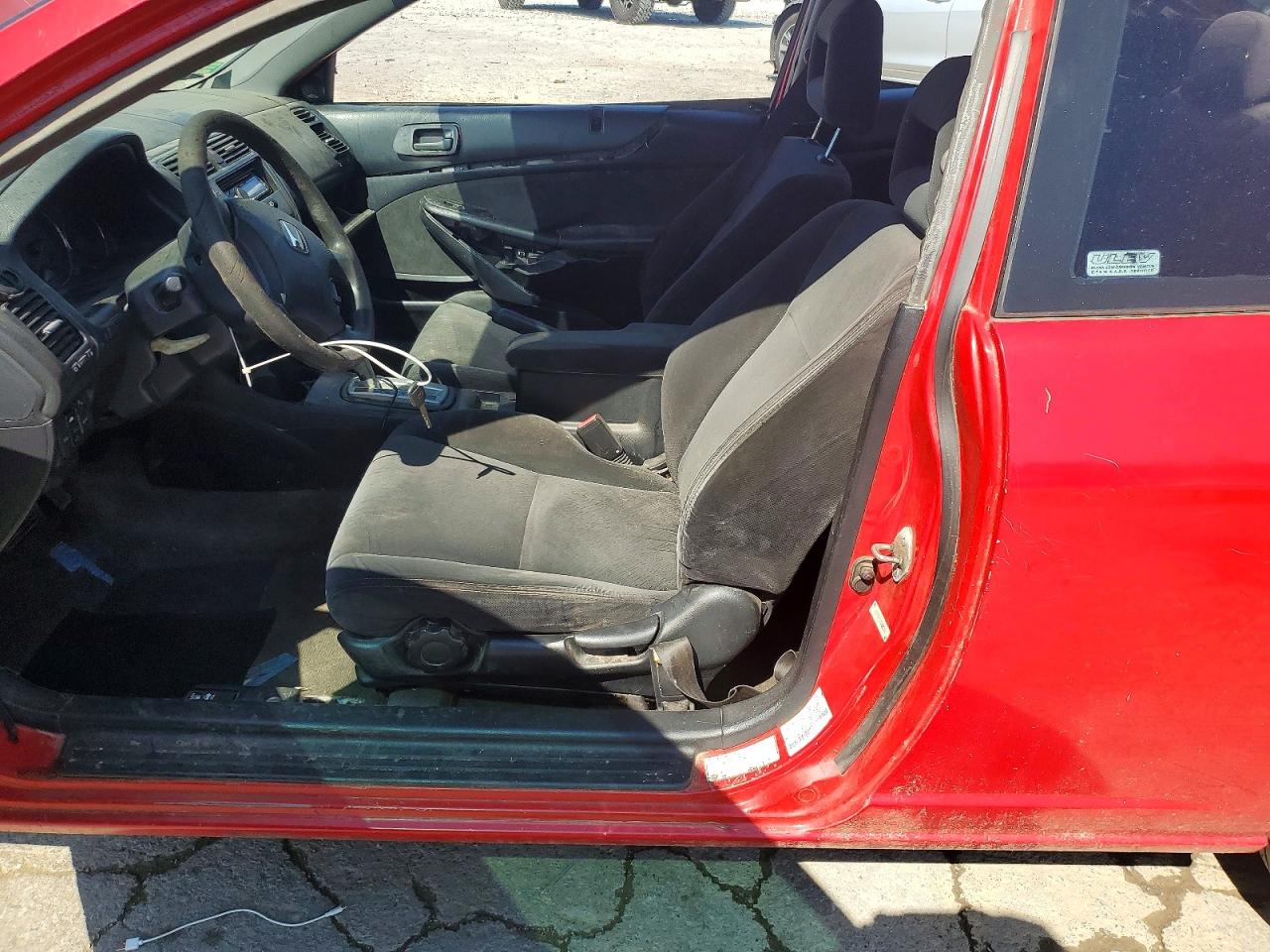 2003 Honda Civic Ex Red vin: 1HGEM22933L087382