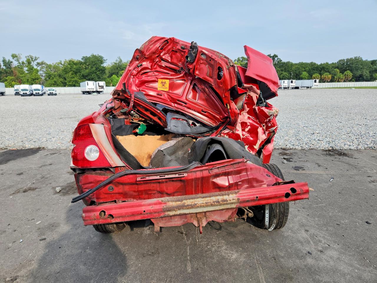 2004 Honda Civic Ex Red vin: 1HGEM22934L080188