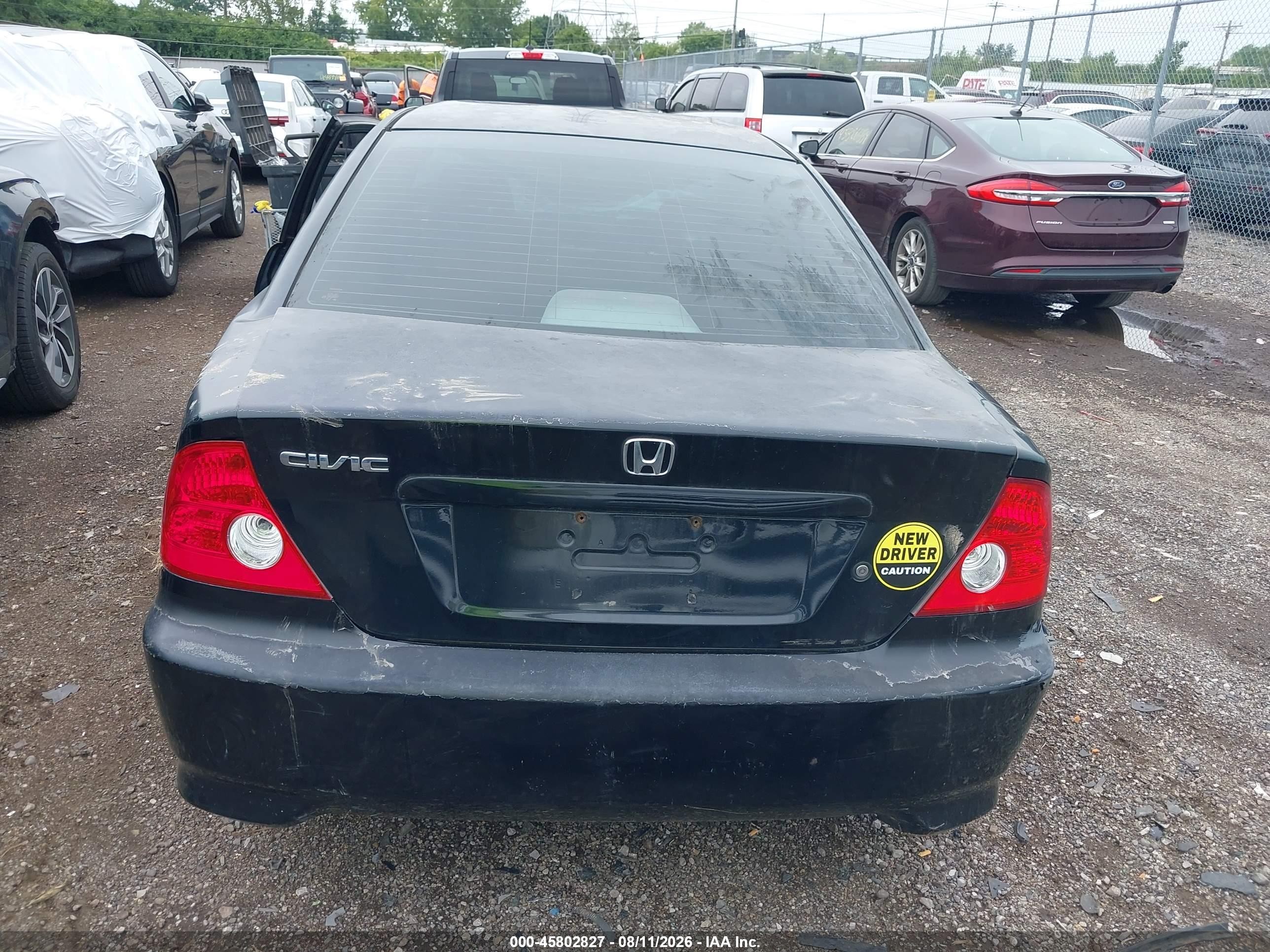 2005 Honda Civic Ex Black vin: 1HGEM22935L020350