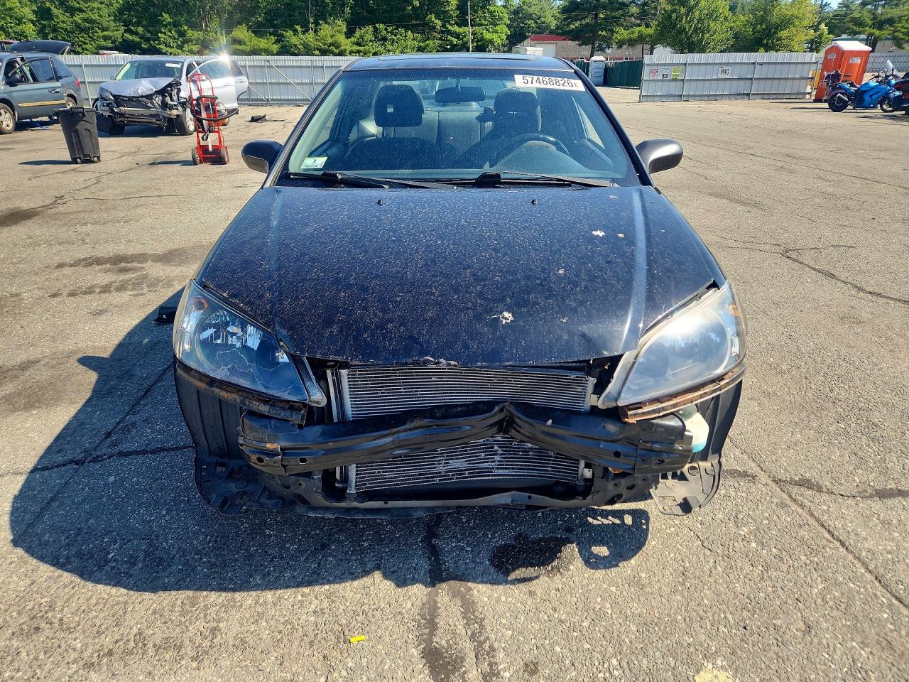 2005 Honda Civic Ex Серый vin: 1HGEM22935L021336