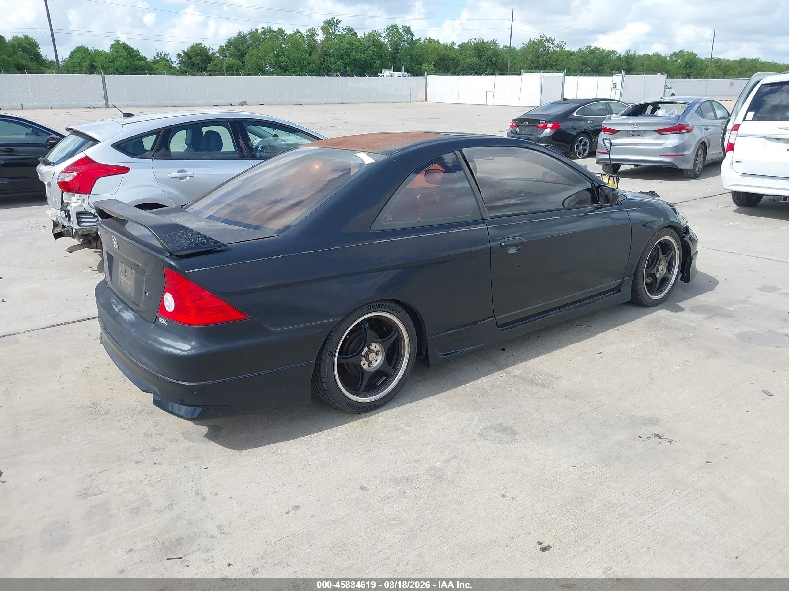2005 Honda Civic Ex Black vin: 1HGEM22935L034393