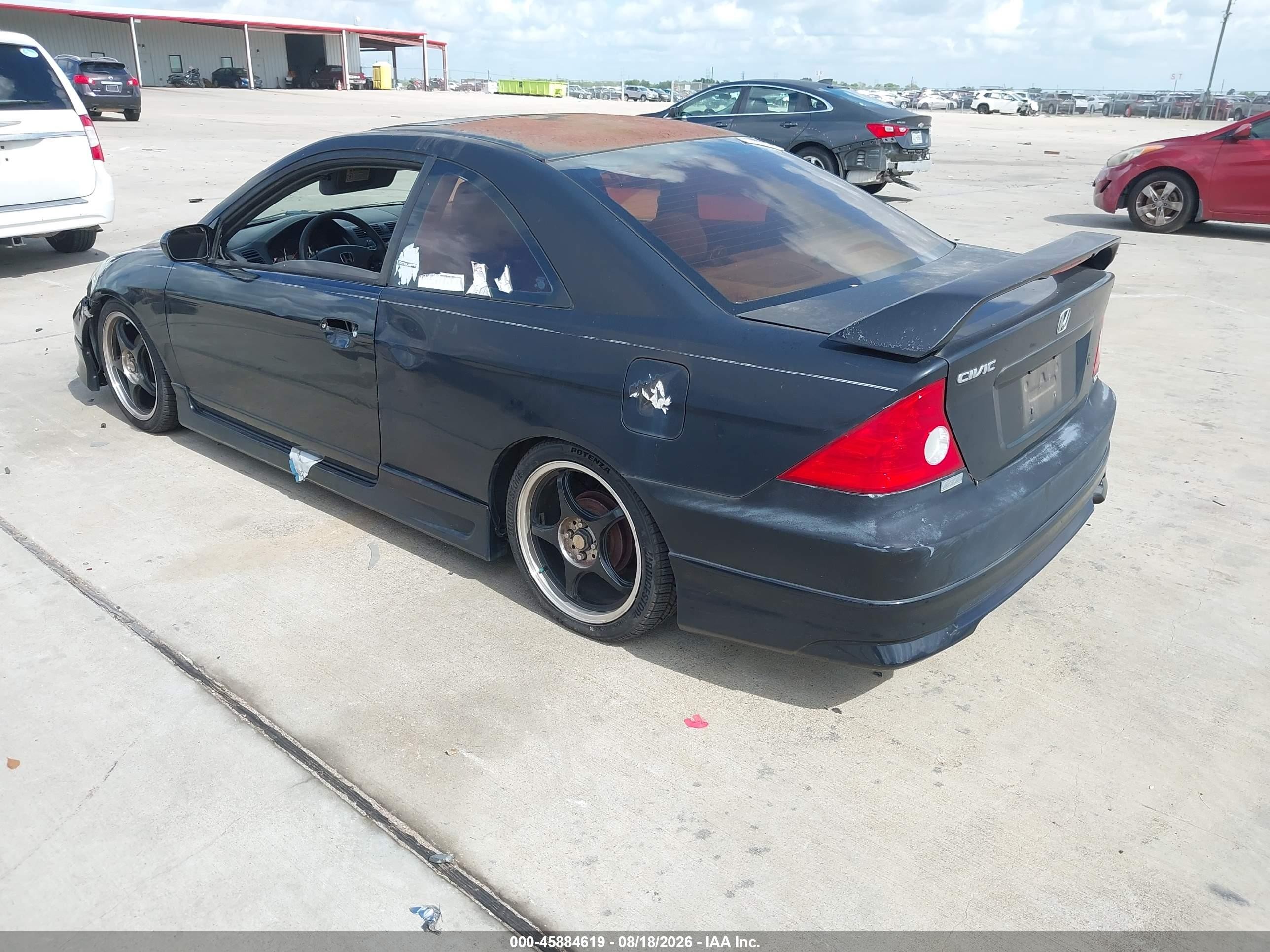 2005 Honda Civic Ex Black vin: 1HGEM22935L034393