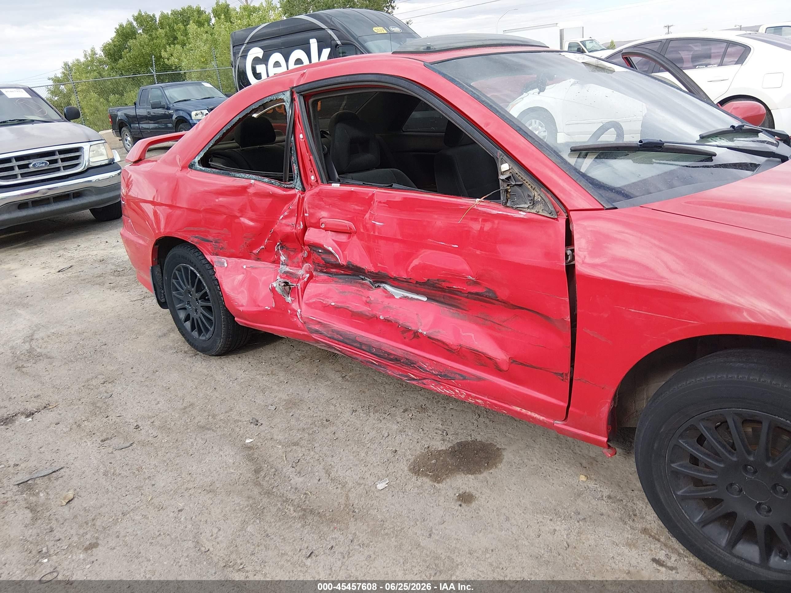 2005 Honda Civic Ex Red vin: 1HGEM22935L053154