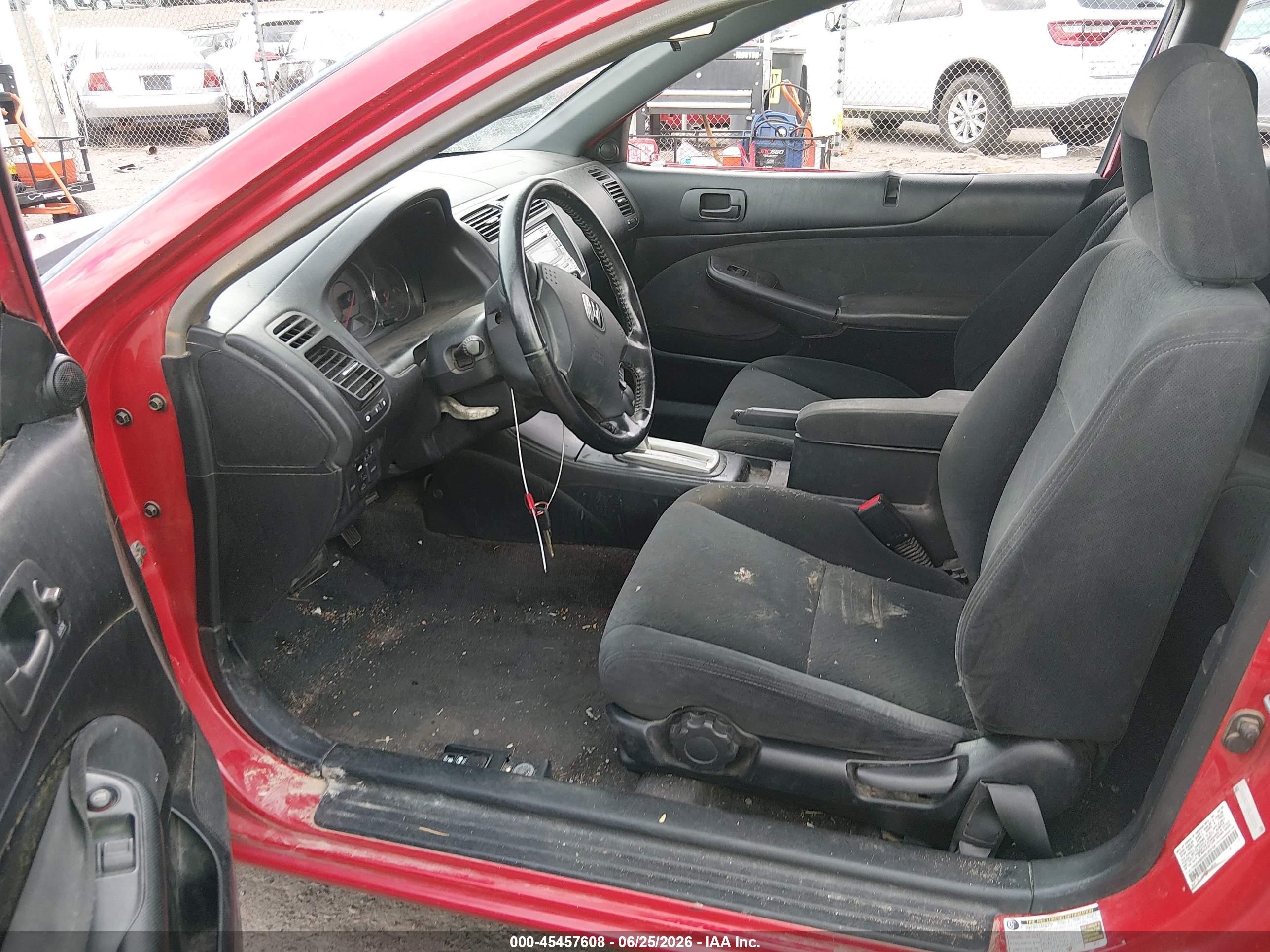 2005 Honda Civic Ex Red vin: 1HGEM22935L053154