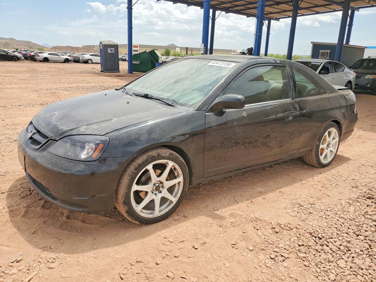 2001 Honda Civic Si Black vin: 1HGEM22941L013207