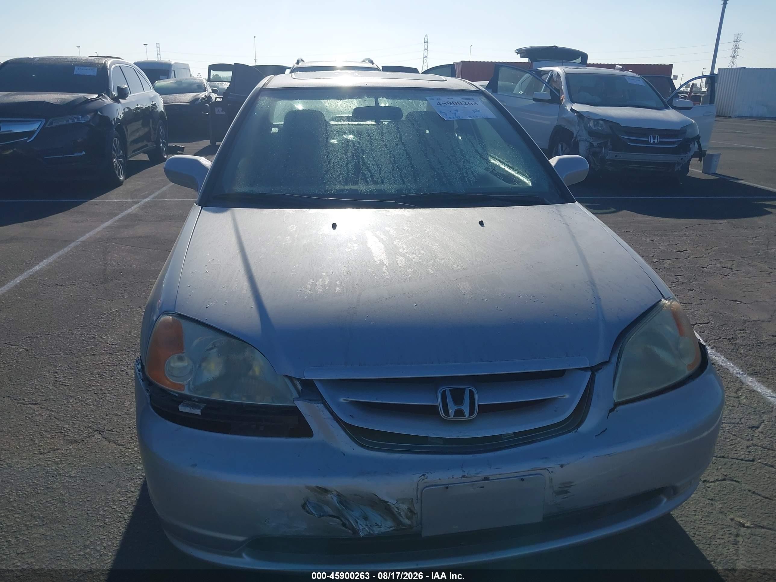 2001 Honda Civic Ex Silver vin: 1HGEM22941L038205