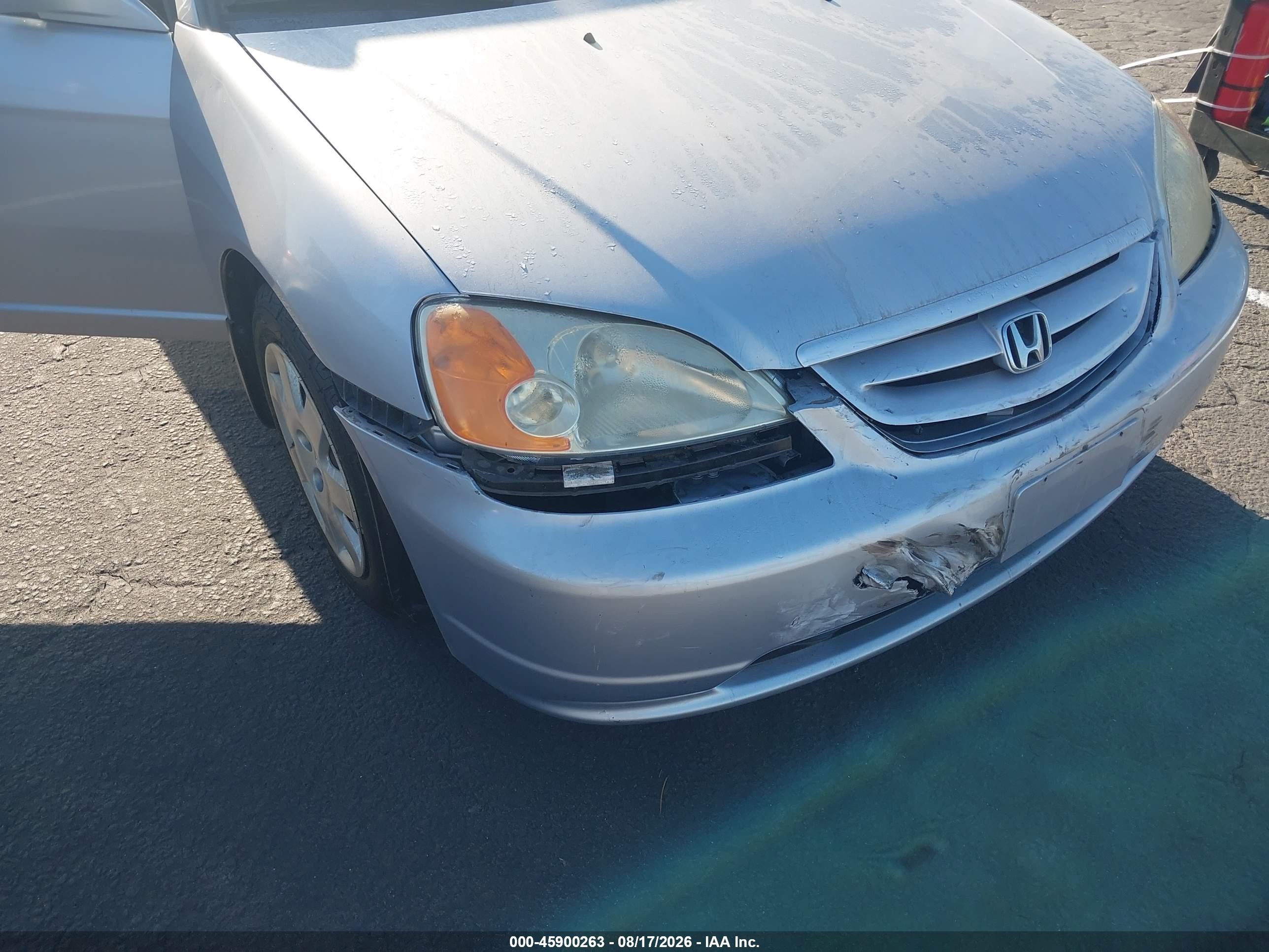 2001 Honda Civic Ex Silver vin: 1HGEM22941L038205