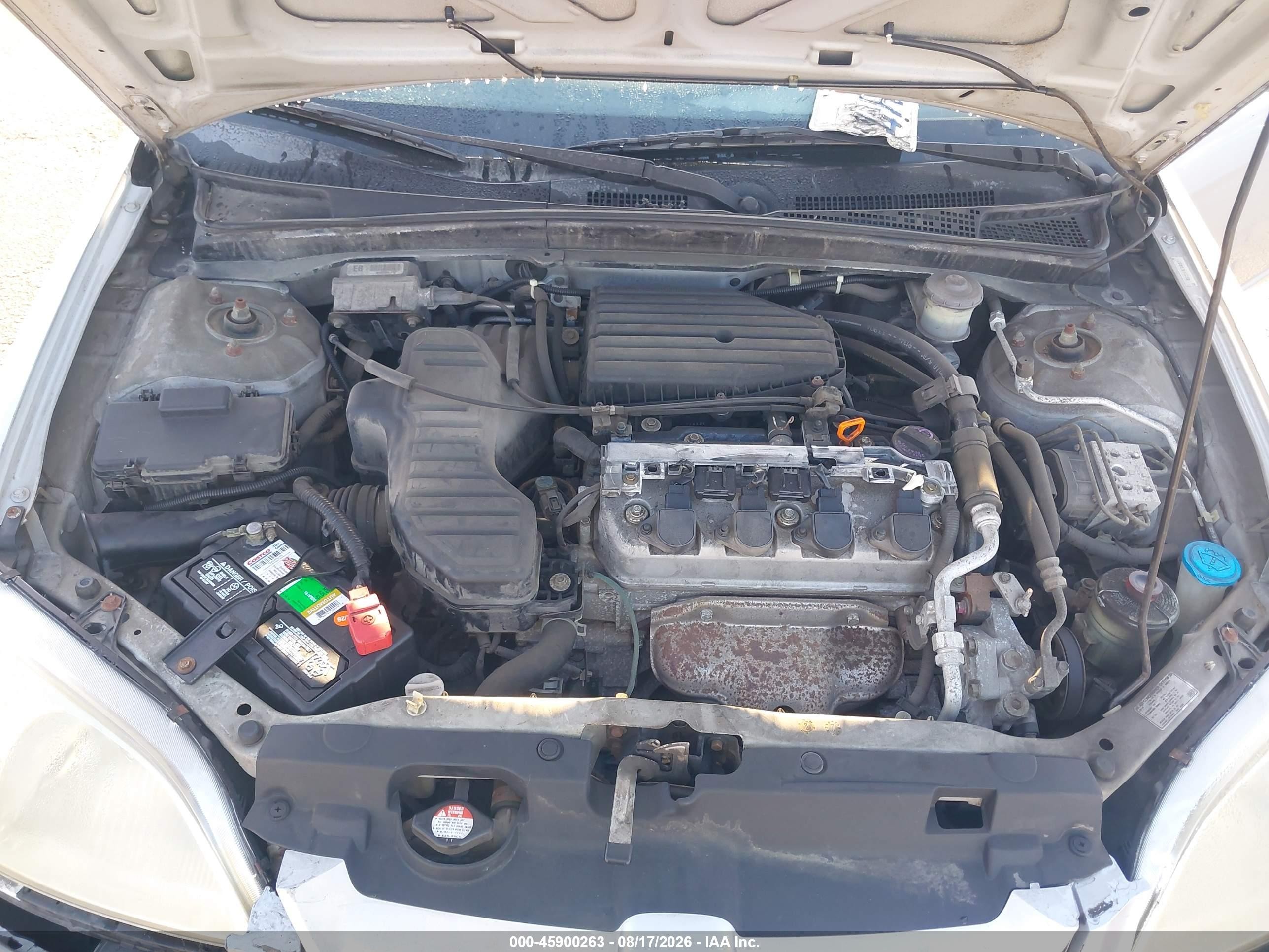 2001 Honda Civic Ex Silver vin: 1HGEM22941L038205