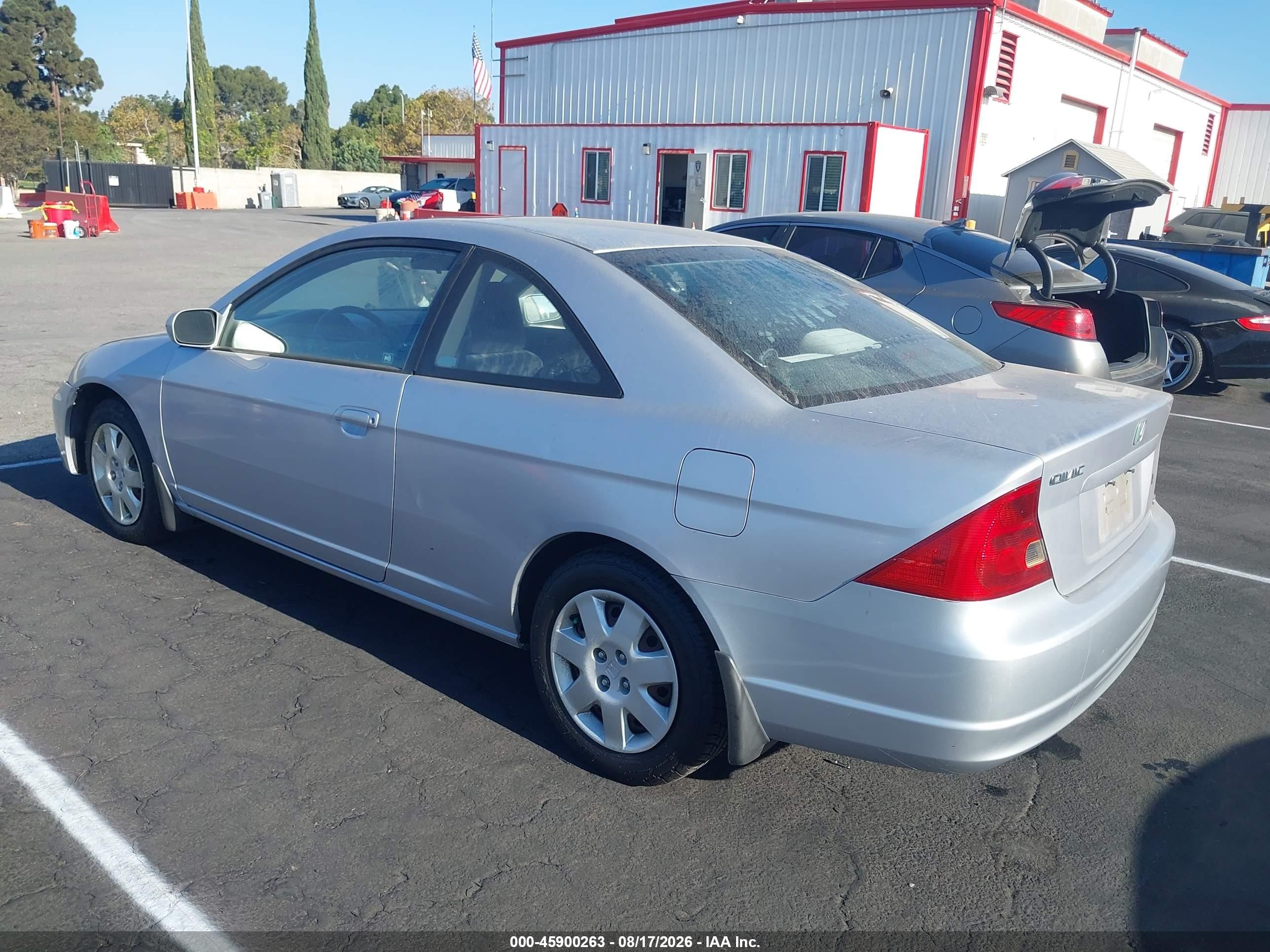 2001 Honda Civic Ex Silver vin: 1HGEM22941L038205