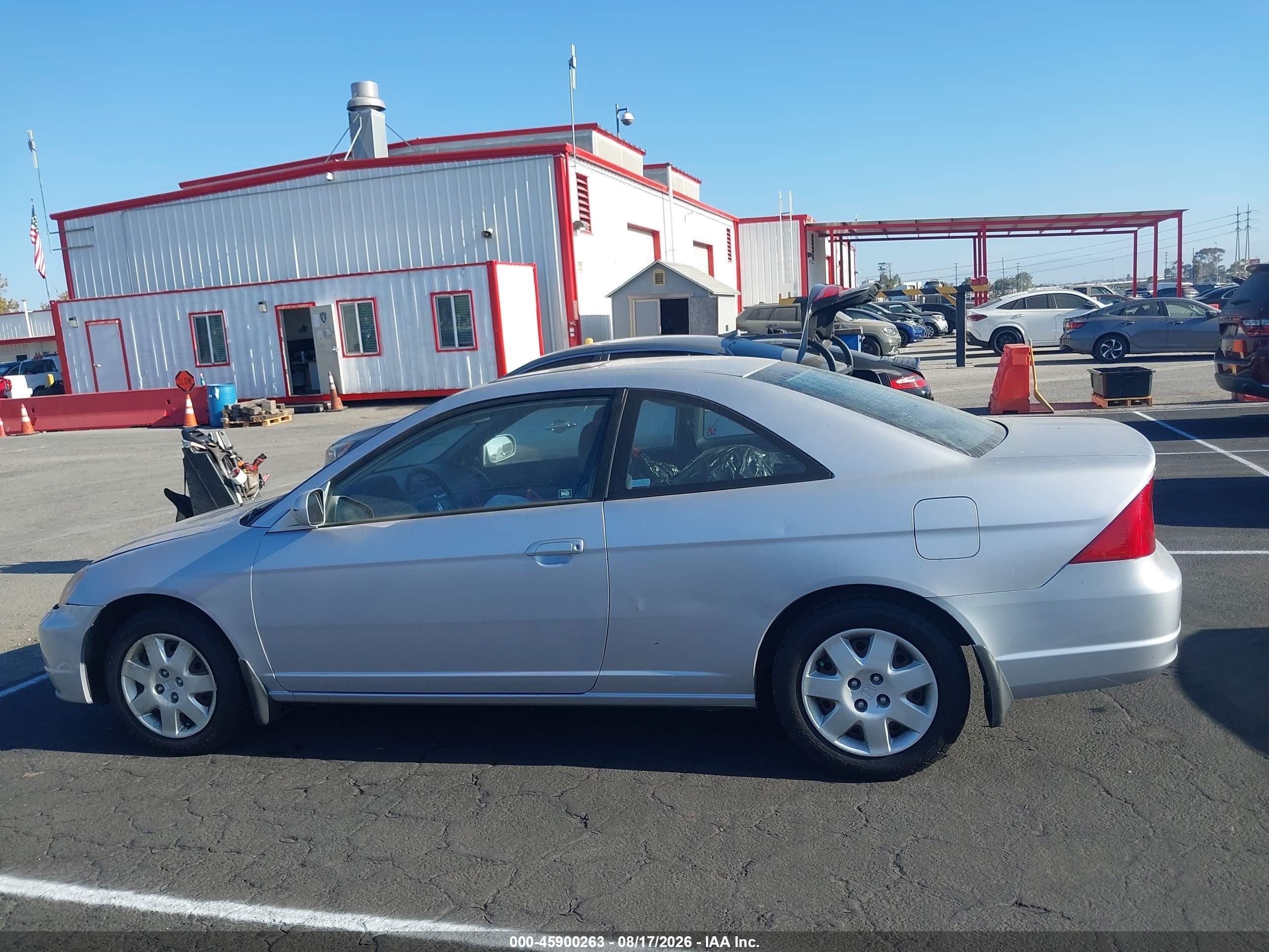 2001 Honda Civic Ex Silver vin: 1HGEM22941L038205