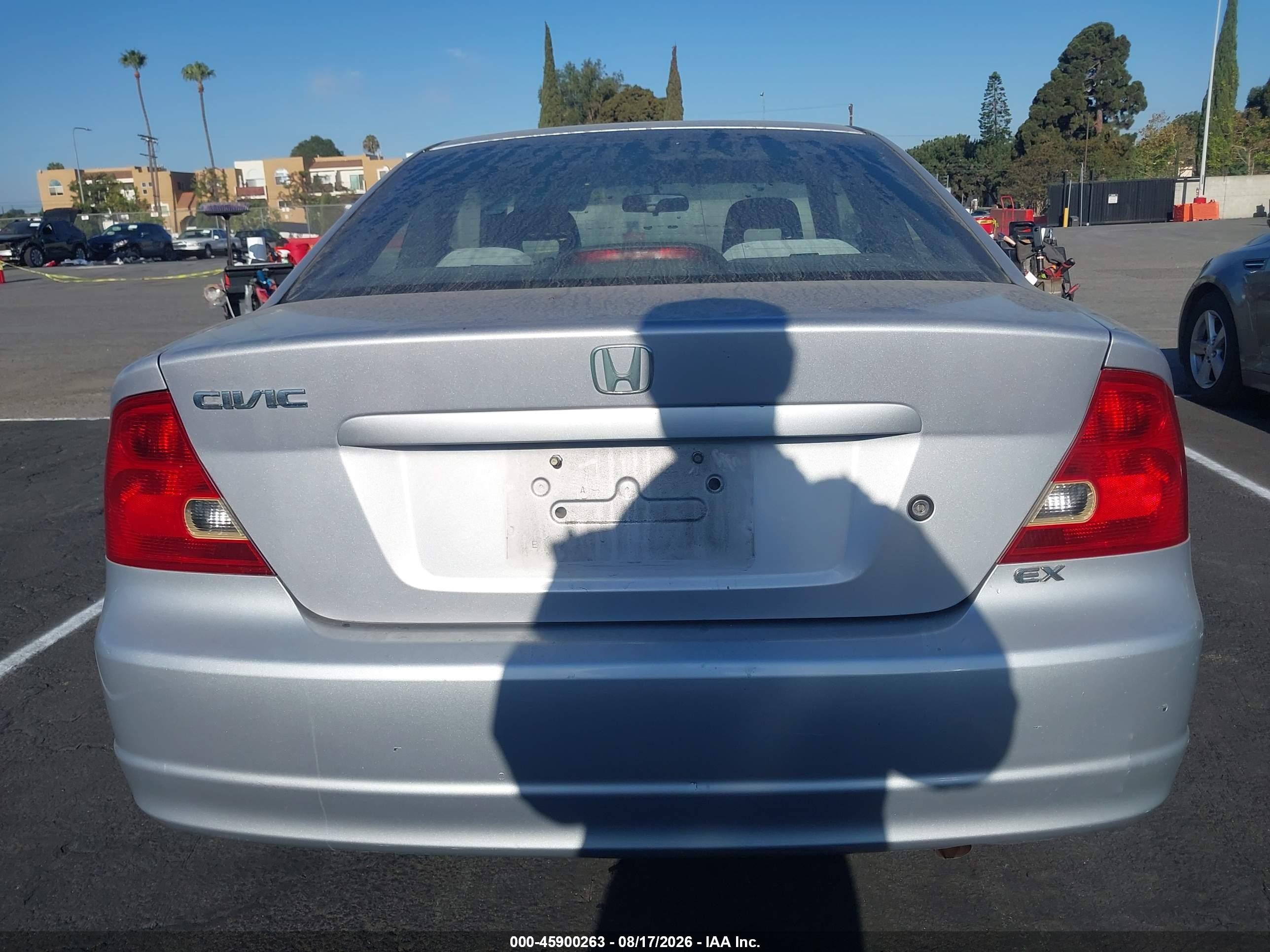 2001 Honda Civic Ex Silver vin: 1HGEM22941L038205