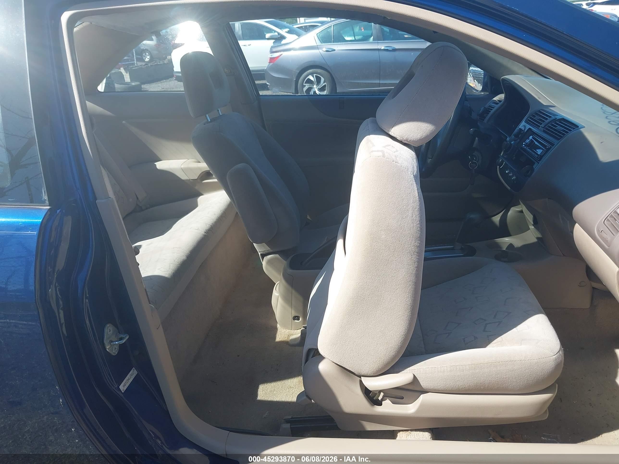 2001 Honda Civic Ex Синий vin: 1HGEM22941L076517