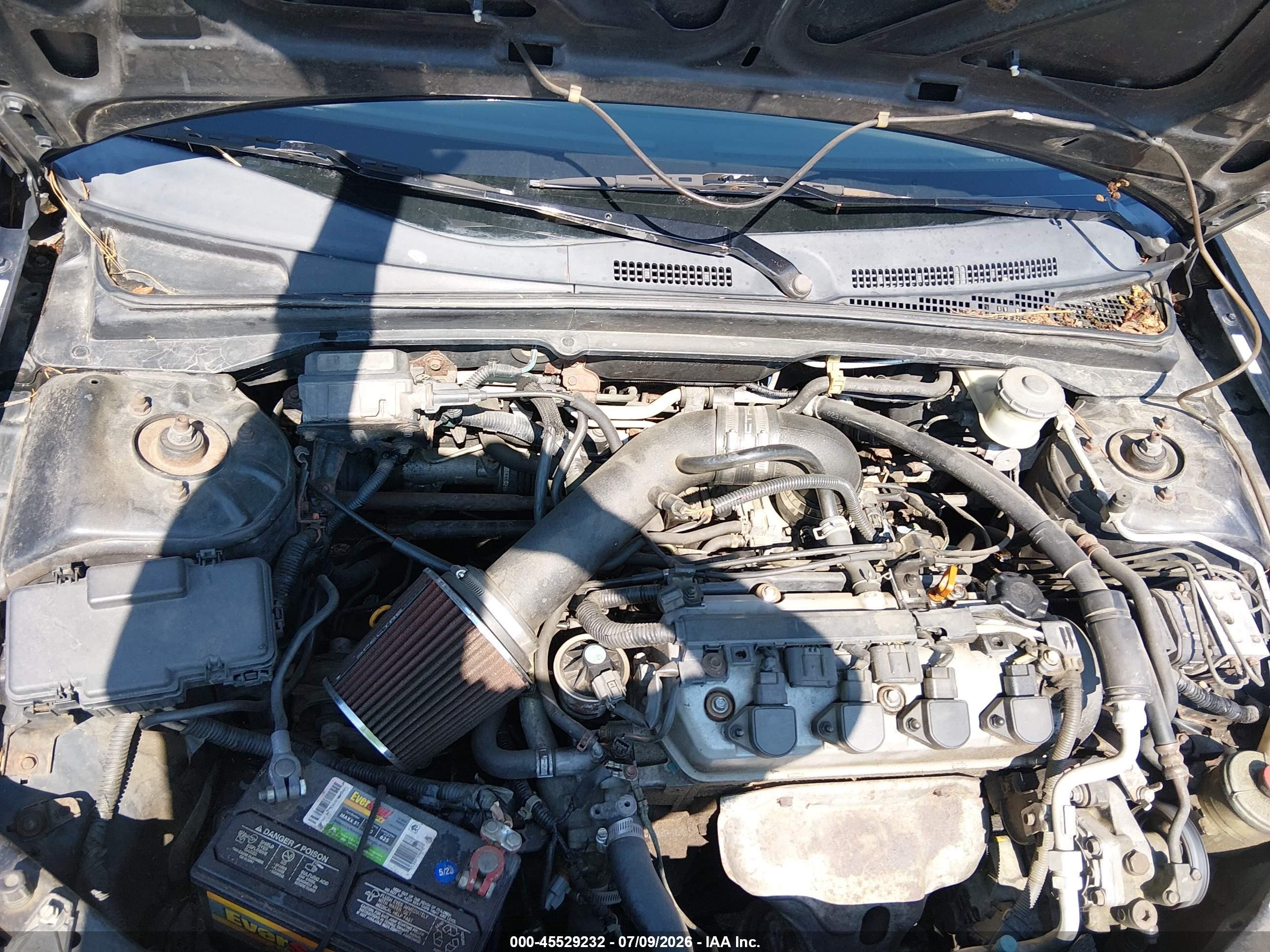 2002 Honda Civic Ex Черный vin: 1HGEM22942L053045