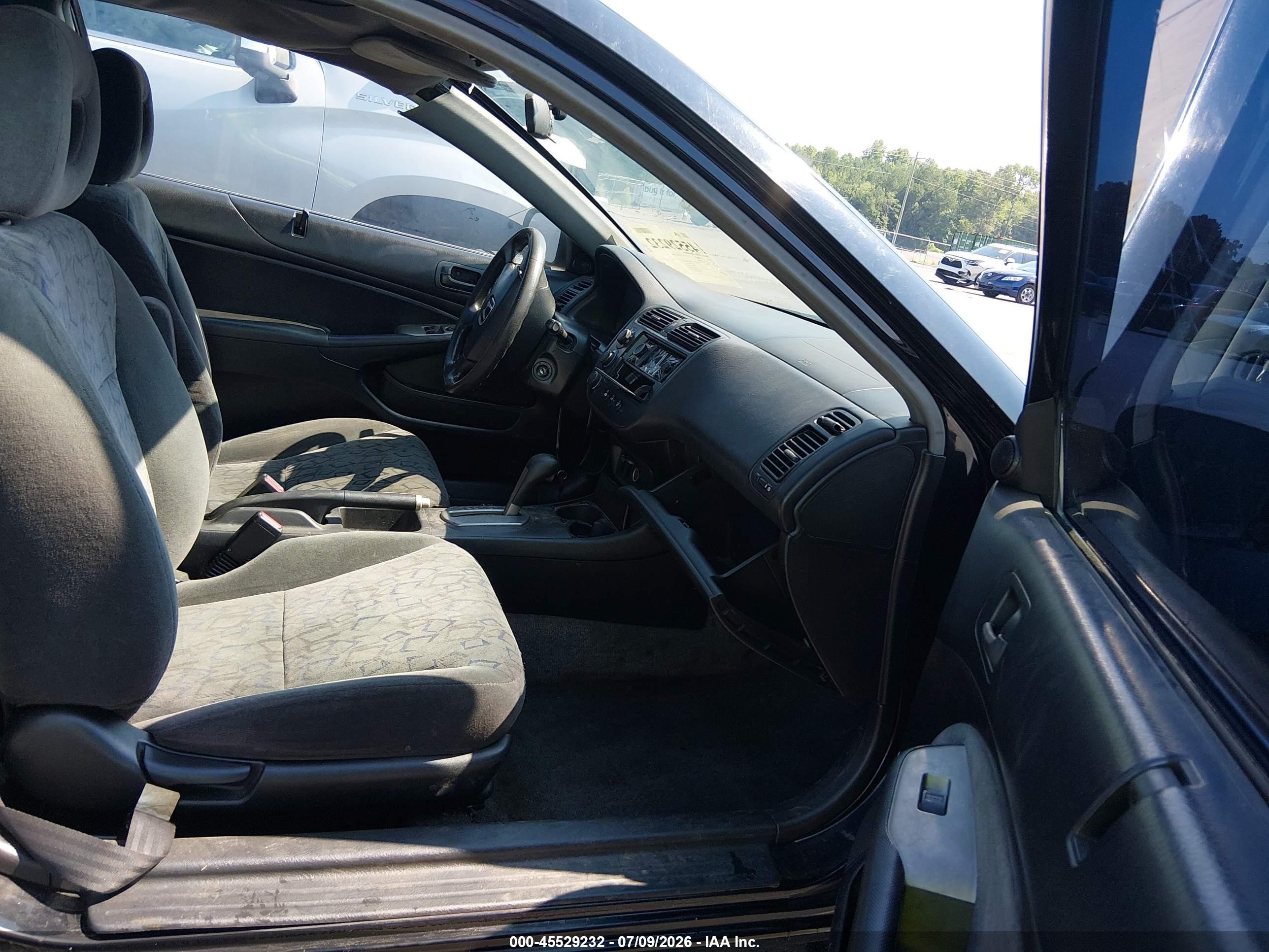 2002 Honda Civic Ex Черный vin: 1HGEM22942L053045