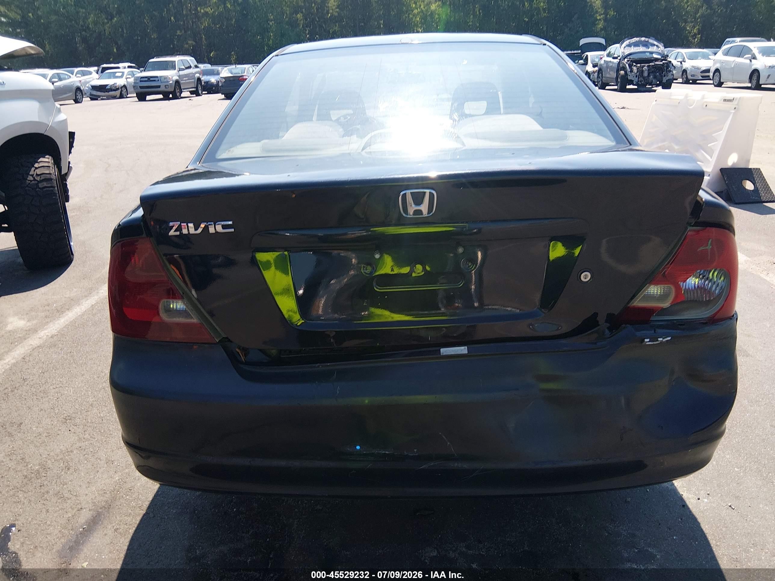 2002 Honda Civic Ex Черный vin: 1HGEM22942L053045