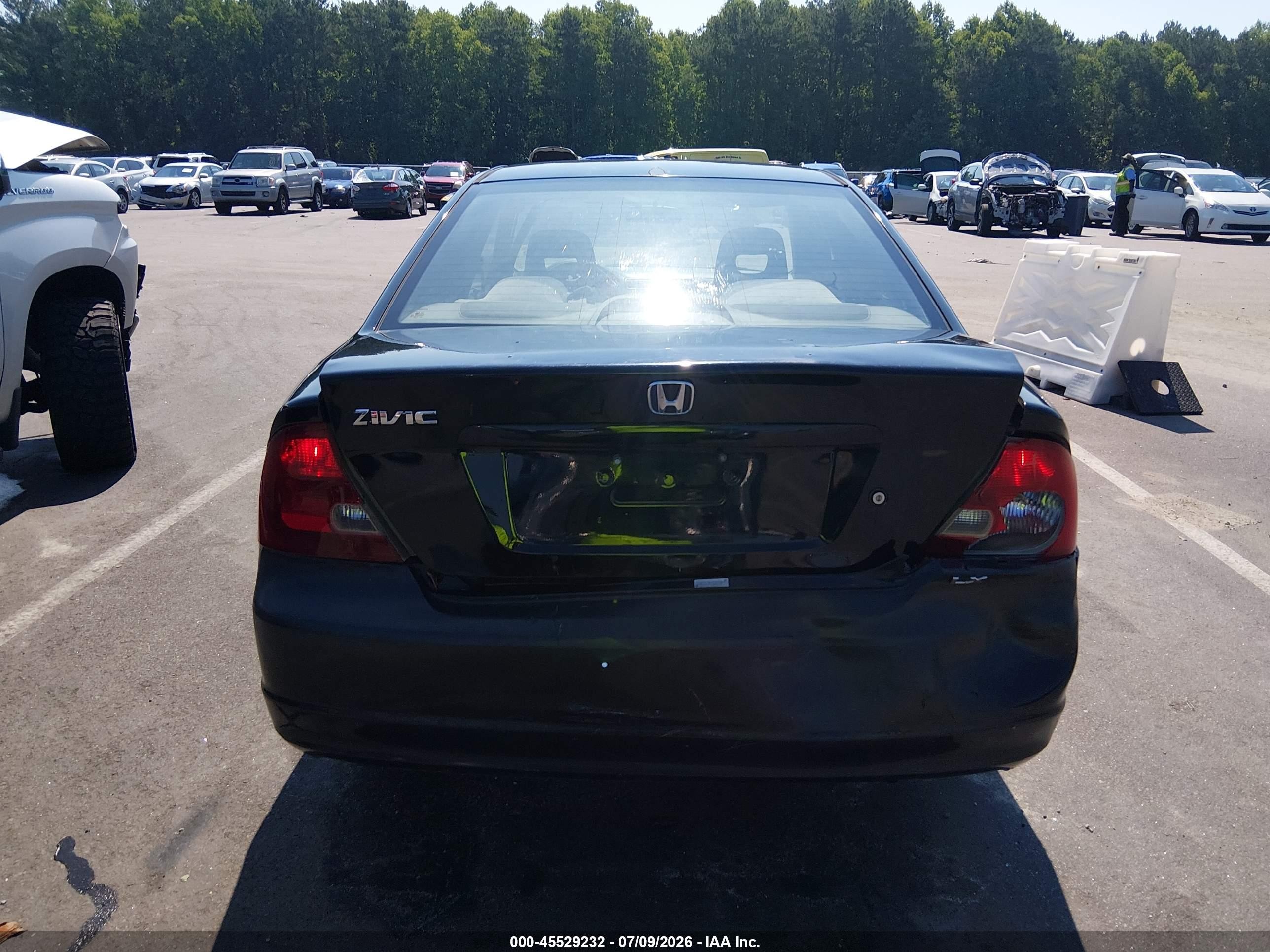 2002 Honda Civic Ex Черный vin: 1HGEM22942L053045