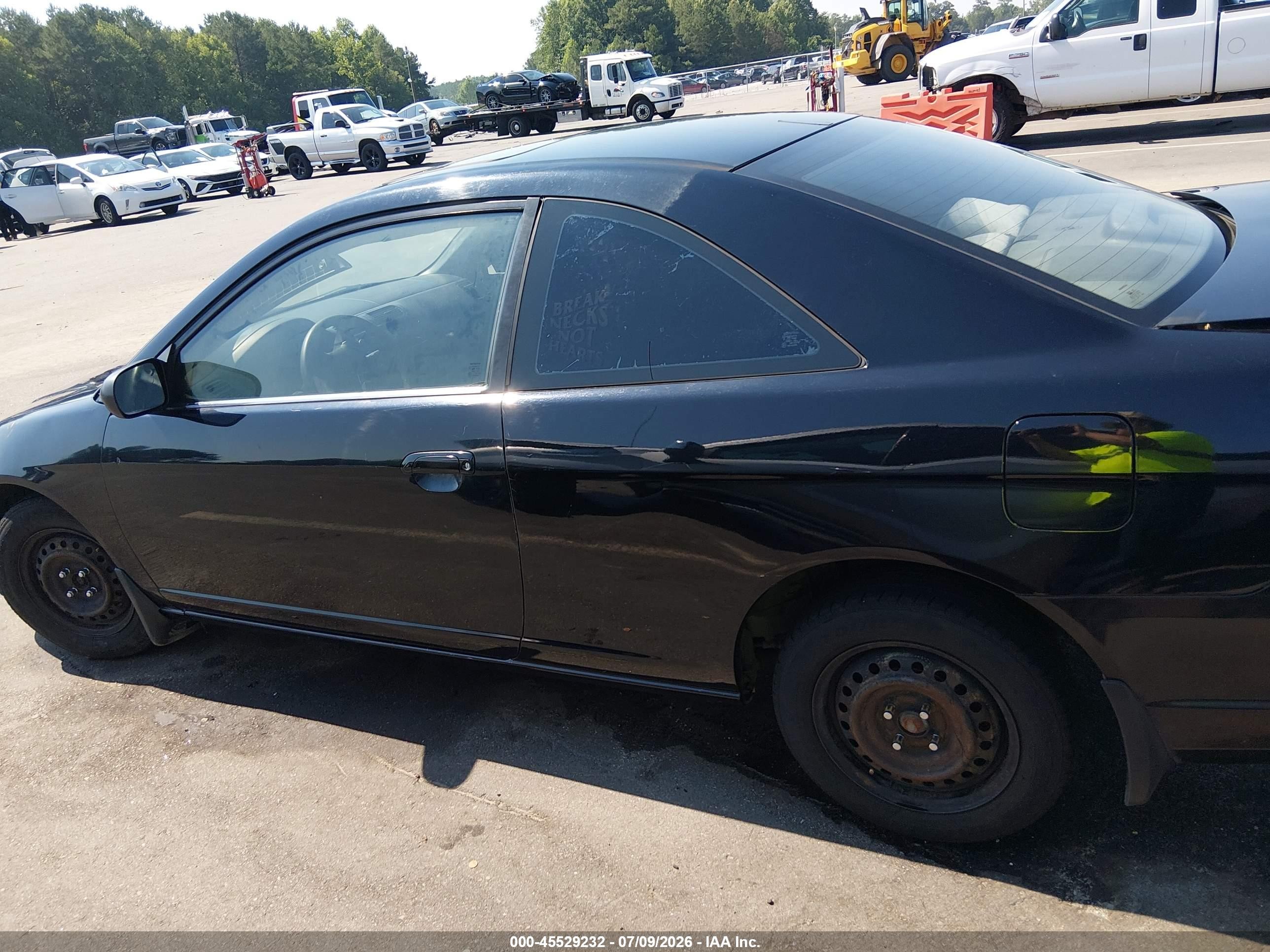 2002 Honda Civic Ex Черный vin: 1HGEM22942L053045