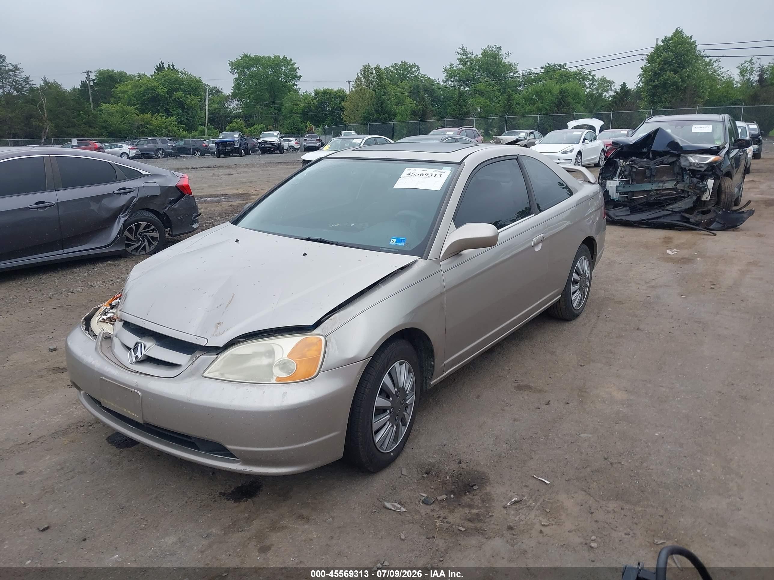 2002 Honda Civic Ex Gold vin: 1HGEM22942L078513