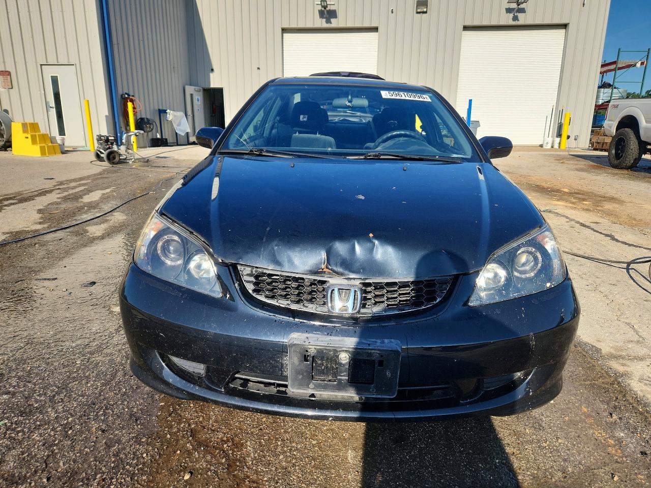 2004 Honda Civic Ex Black vin: 1HGEM22944L047667