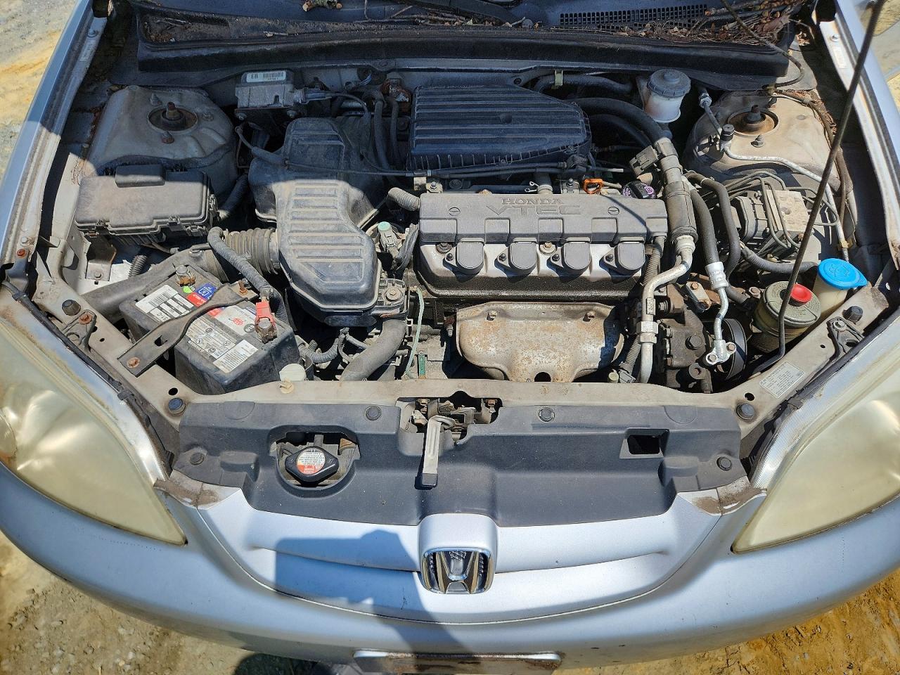 2001 Honda Civic Si Silver vin: 1HGEM22951L053070