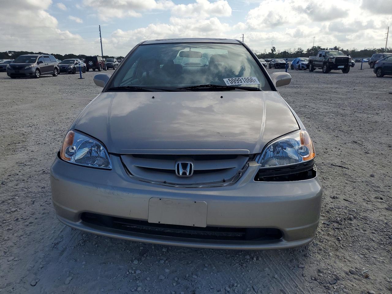 2002 Honda Civic Ex Золотой vin: 1HGEM22952L005182