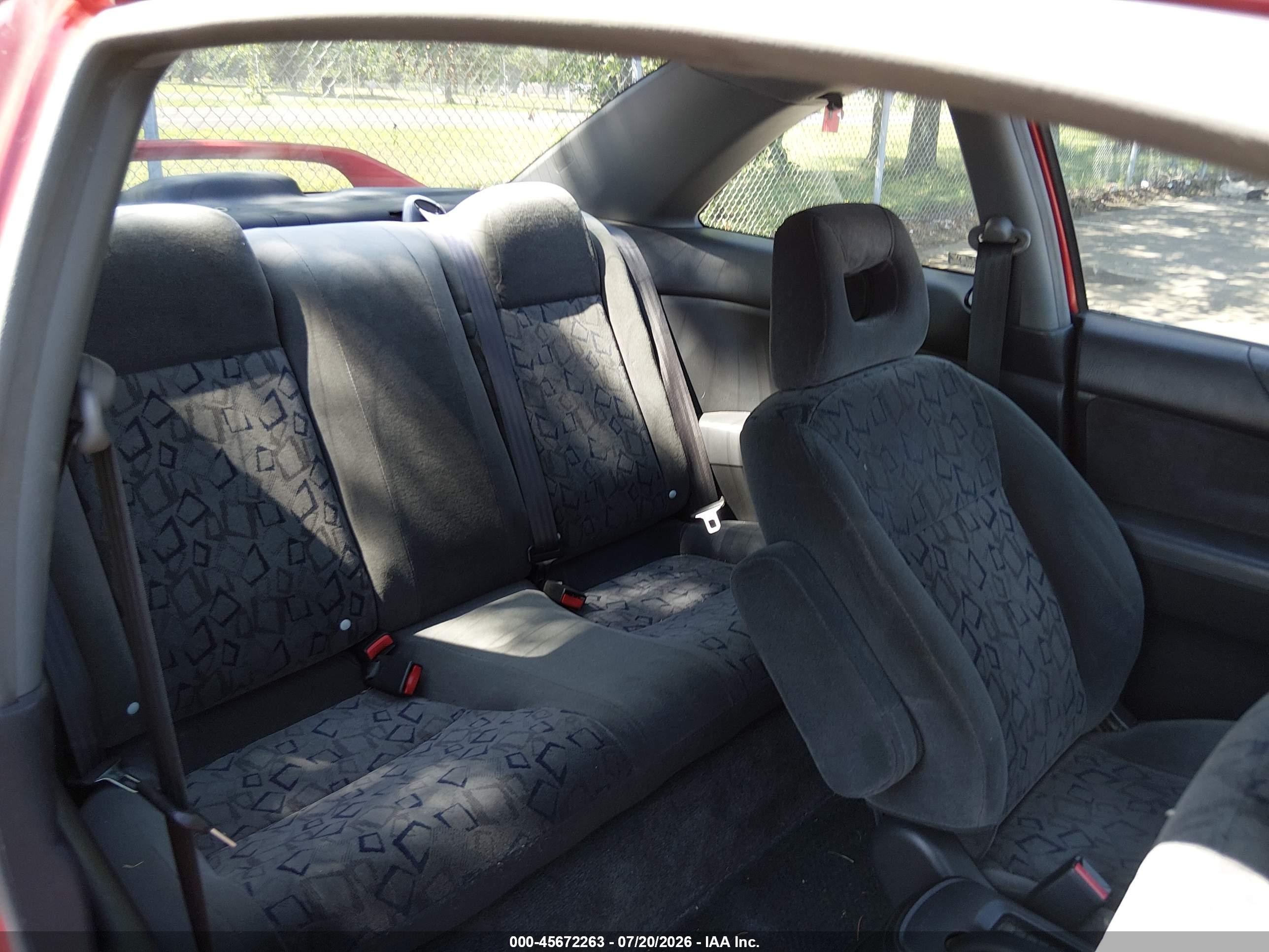 2002 Honda Civic Ex Red vin: 1HGEM22952L033628