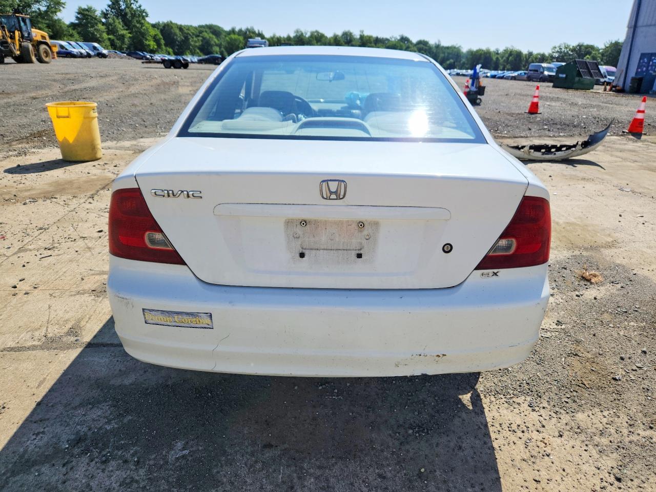 2002 Honda Civic Ex White vin: 1HGEM22952L052082