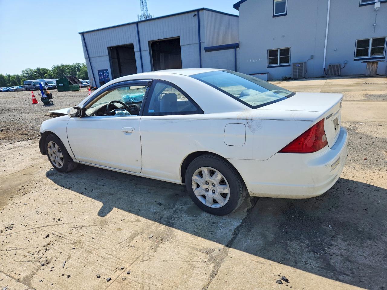 2002 Honda Civic Ex White vin: 1HGEM22952L052082
