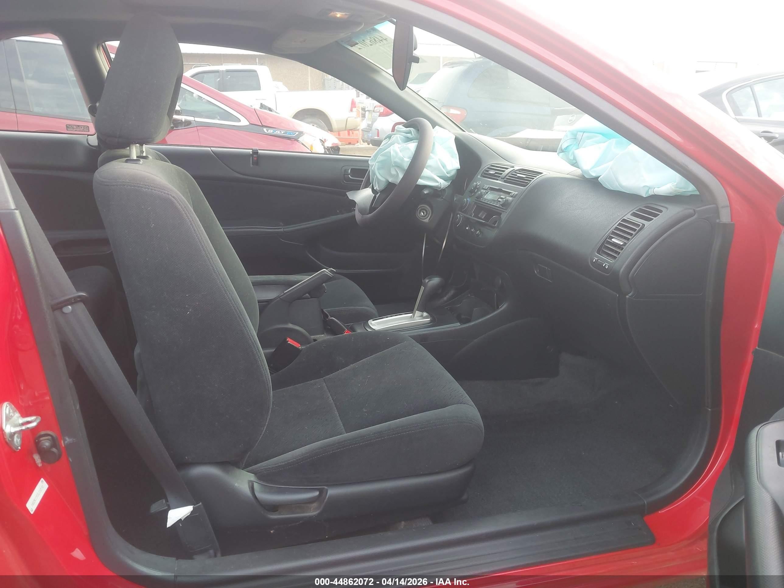 2003 Honda Civic Ex Red vin: 1HGEM22953L050592