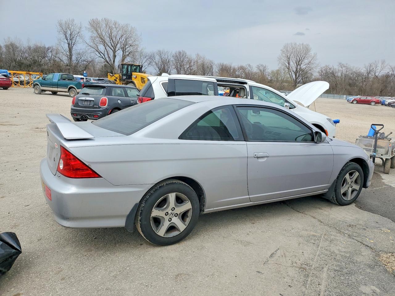 2004 Honda Civic Ex Gray vin: 1HGEM22954L009395