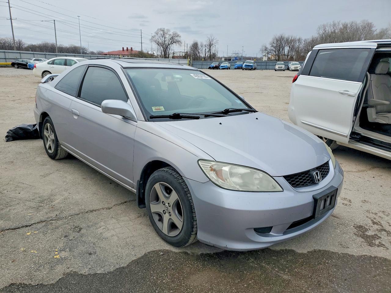 2004 Honda Civic Ex Gray vin: 1HGEM22954L009395