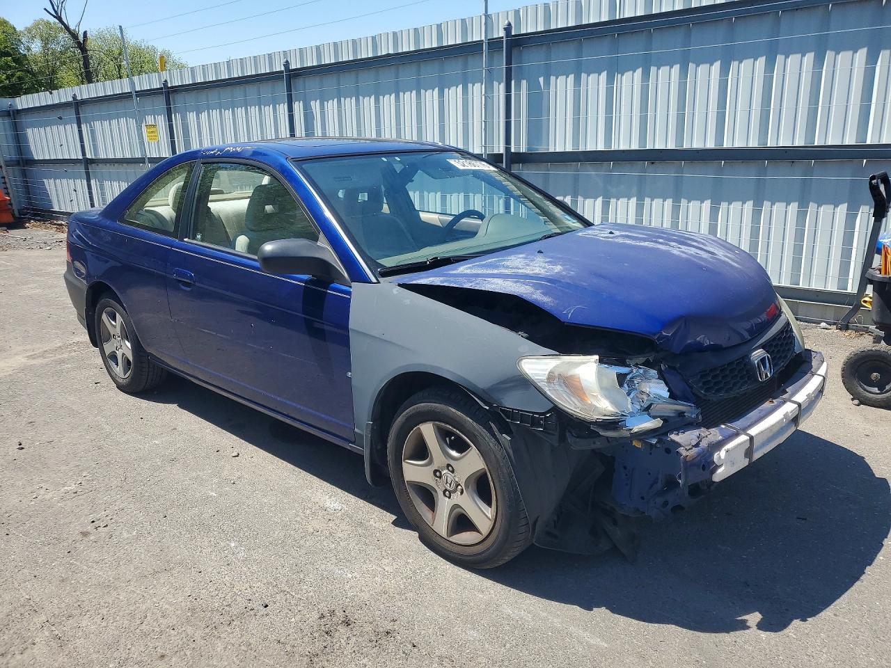 2004 Honda Civic Ex Blue vin: 1HGEM22954L014760