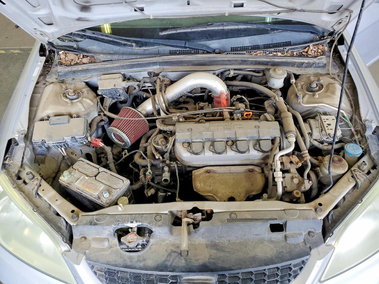 2004 Honda Civic Ex Silver vin: 1HGEM22954L015312