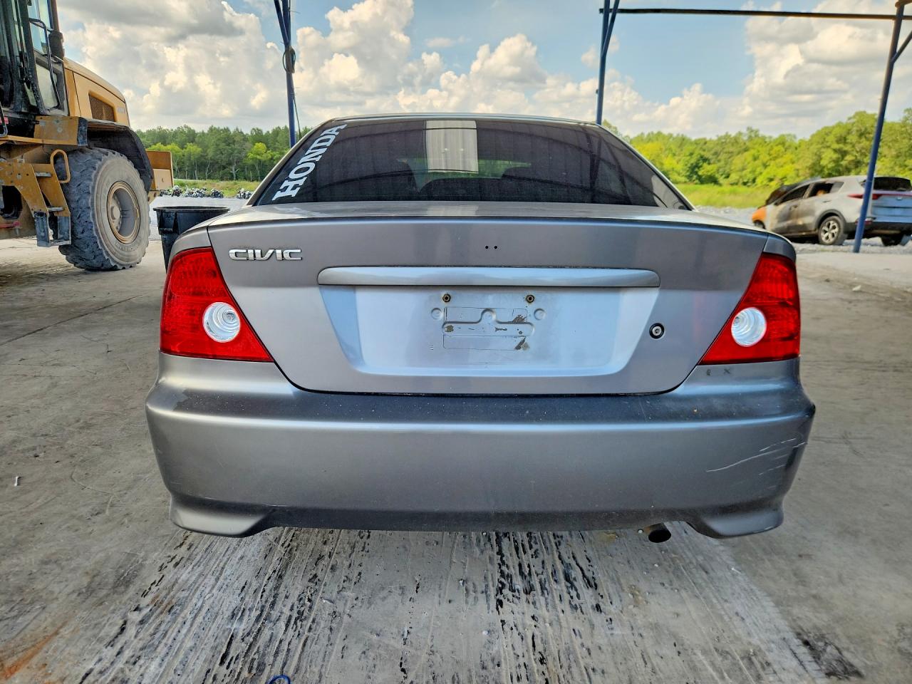 2005 Honda Civic Ex Gray vin: 1HGEM22955L035447