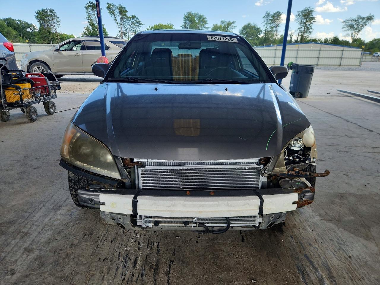 2005 Honda Civic Ex Gray vin: 1HGEM22955L035447