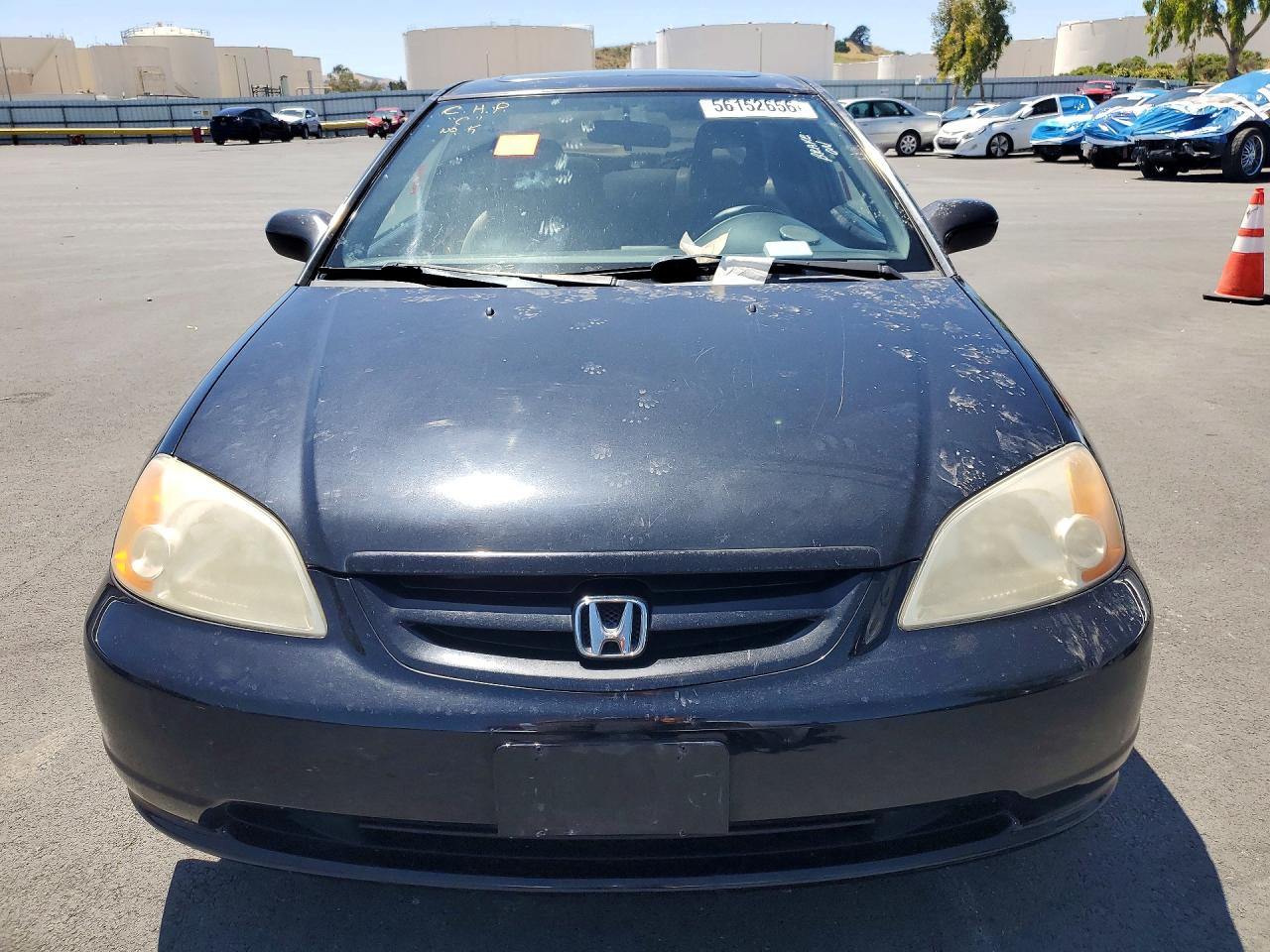 2002 Honda Civic Ex Black vin: 1HGEM22962L002209