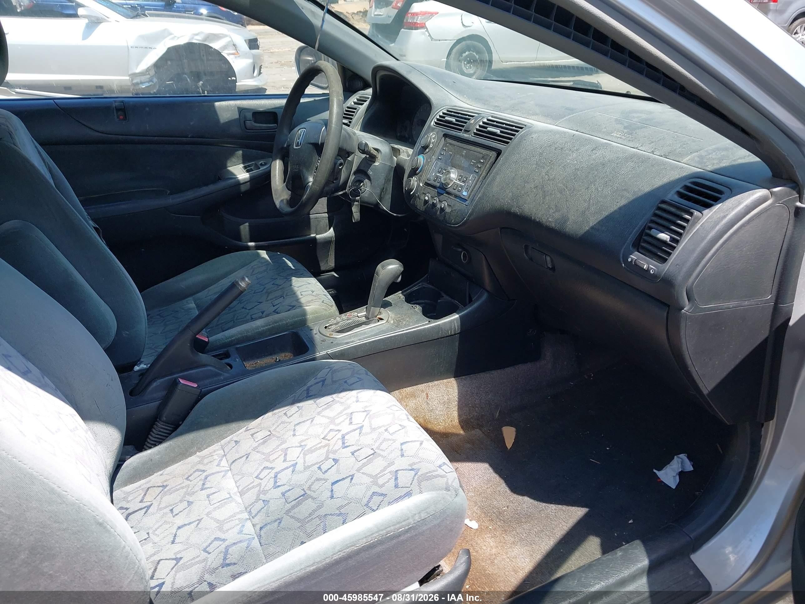 2002 Honda Civic Ex Silver vin: 1HGEM22962L047179