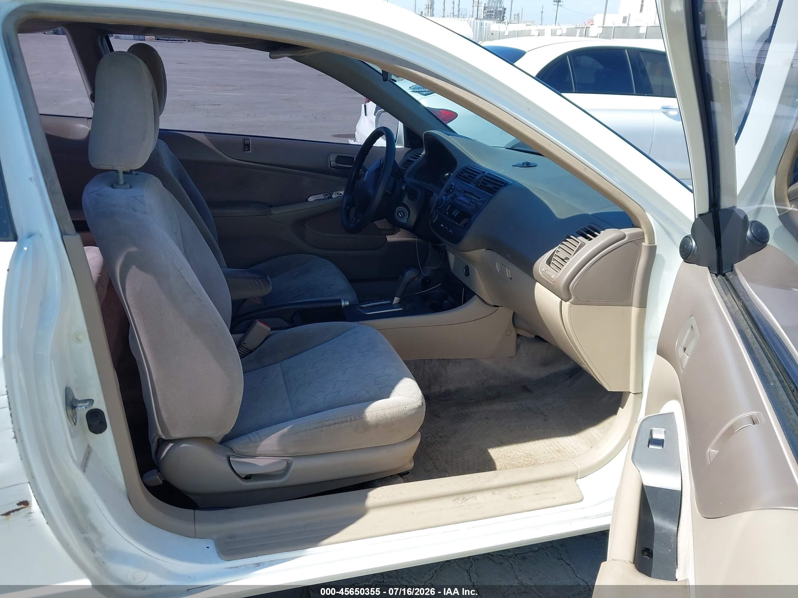 2002 Honda Civic Ex White vin: 1HGEM22962L070817