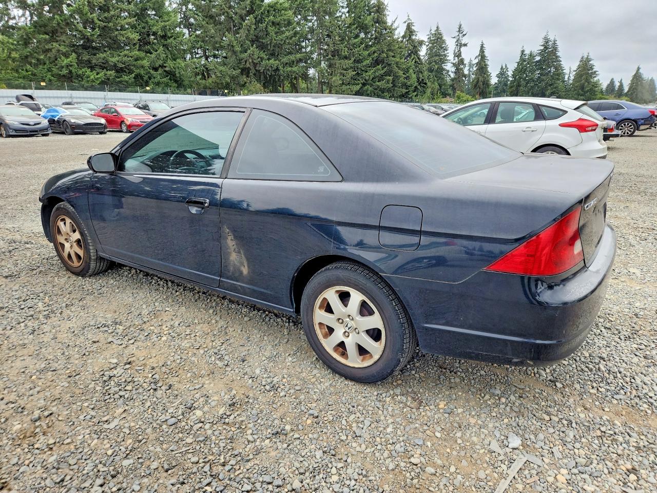 2003 Honda Civic Ex Black vin: 1HGEM22963L013860