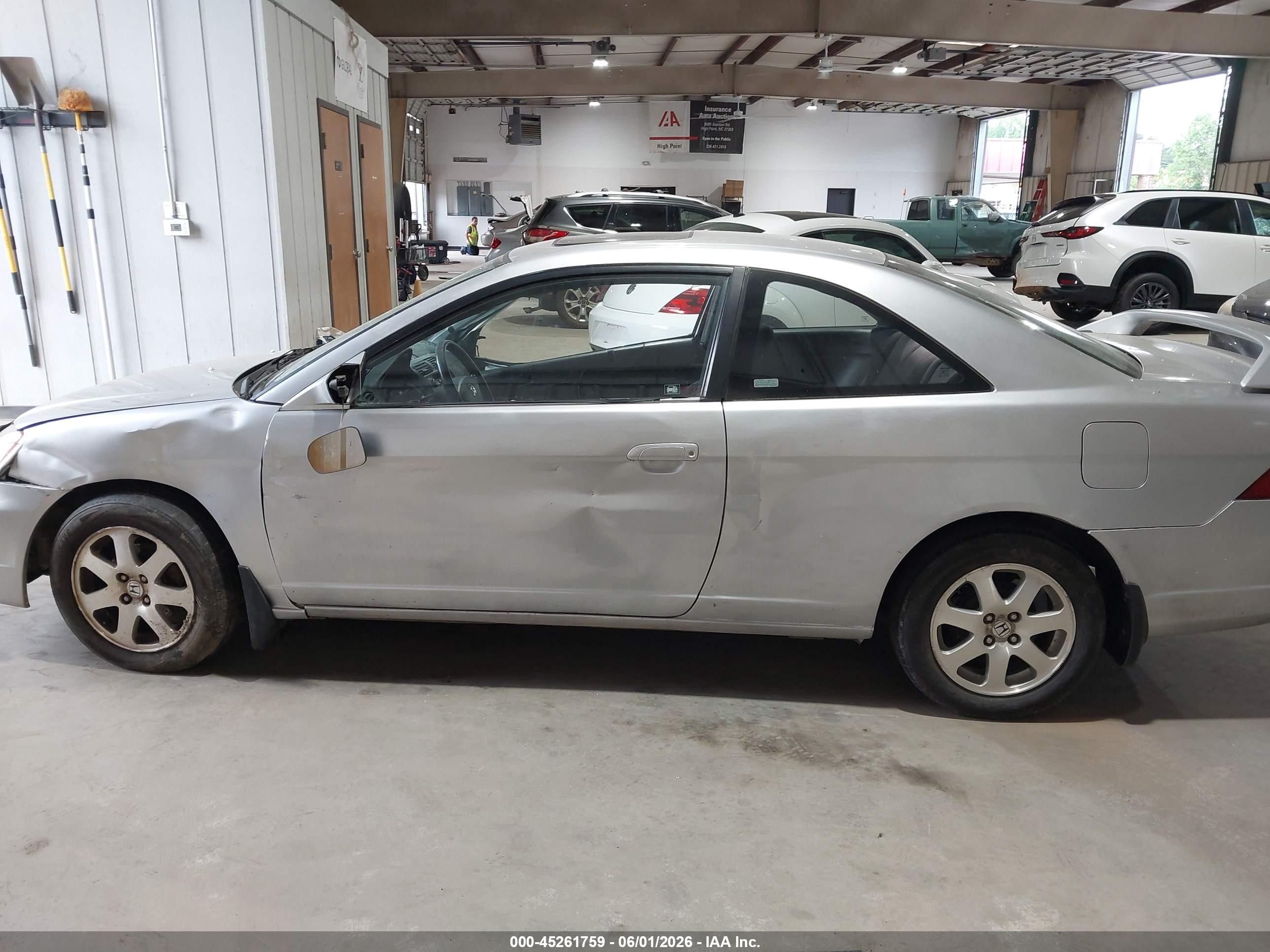 2003 Honda Civic Ex Silver vin: 1HGEM22963L019531