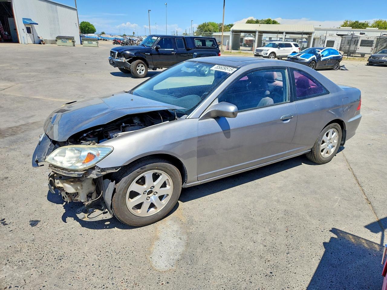 2004 Honda Civic Ex Gray vin: 1HGEM22964L011852