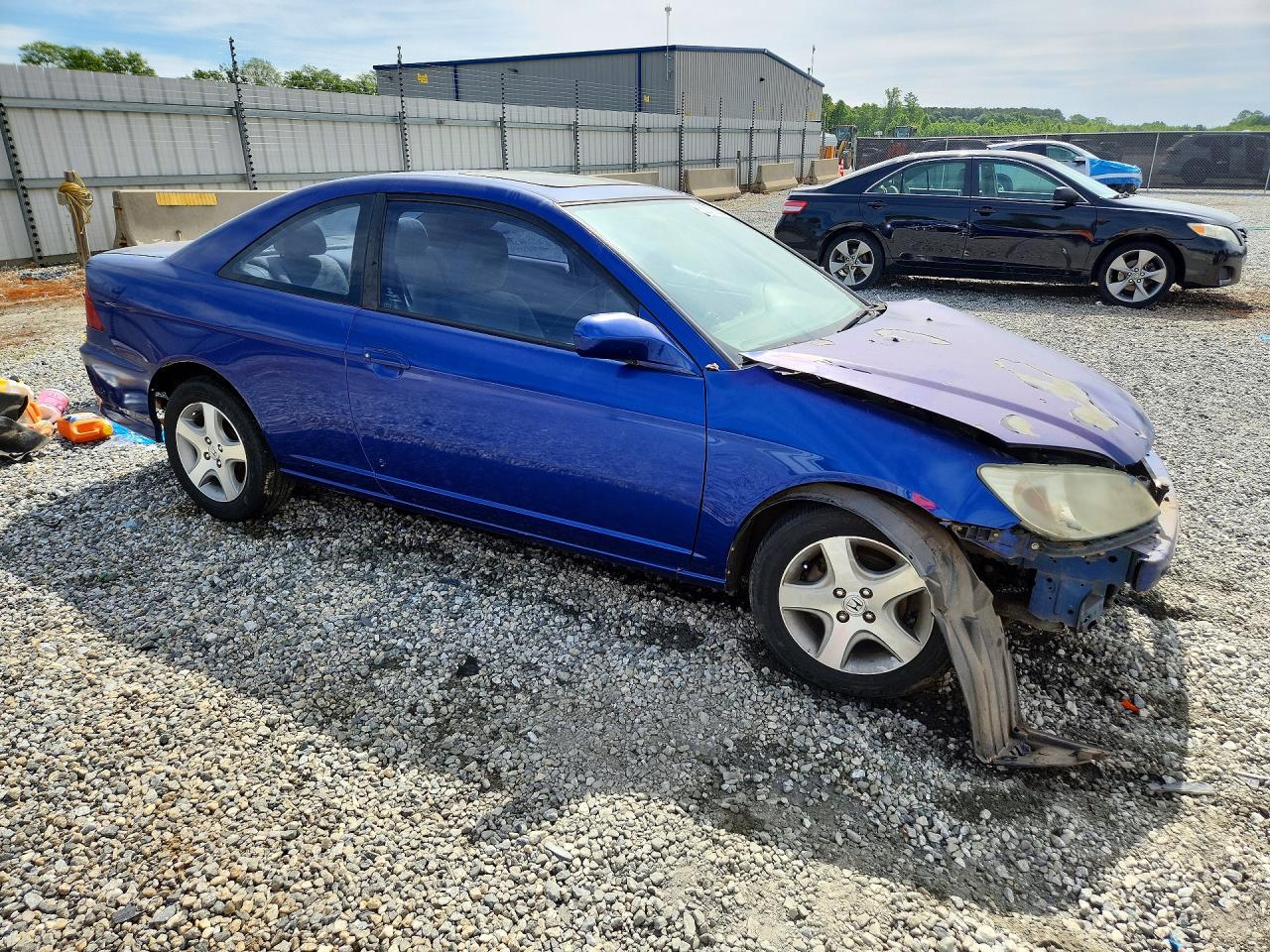 2005 Honda Civic Ex Blue vin: 1HGEM22965L047168