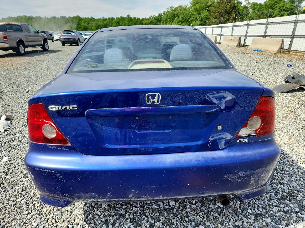 2005 Honda Civic Ex Blue vin: 1HGEM22965L047168