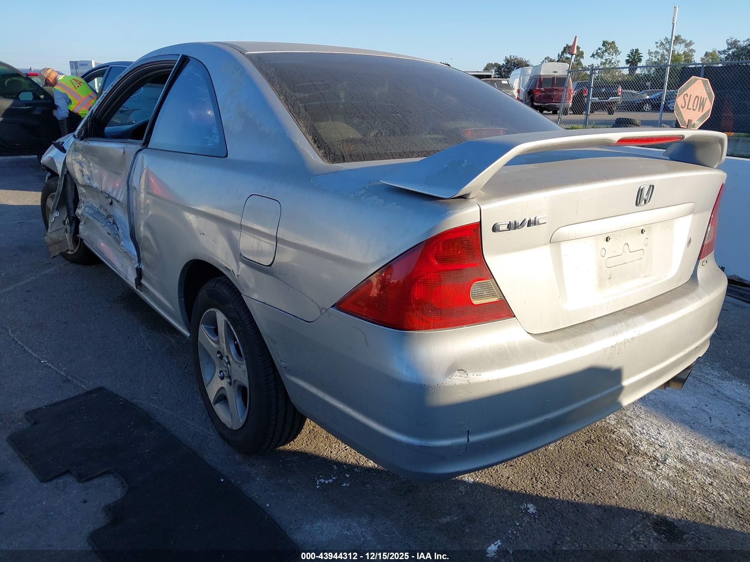 2001 Honda Civic Ex Silver vin: 1HGEM22971L072994