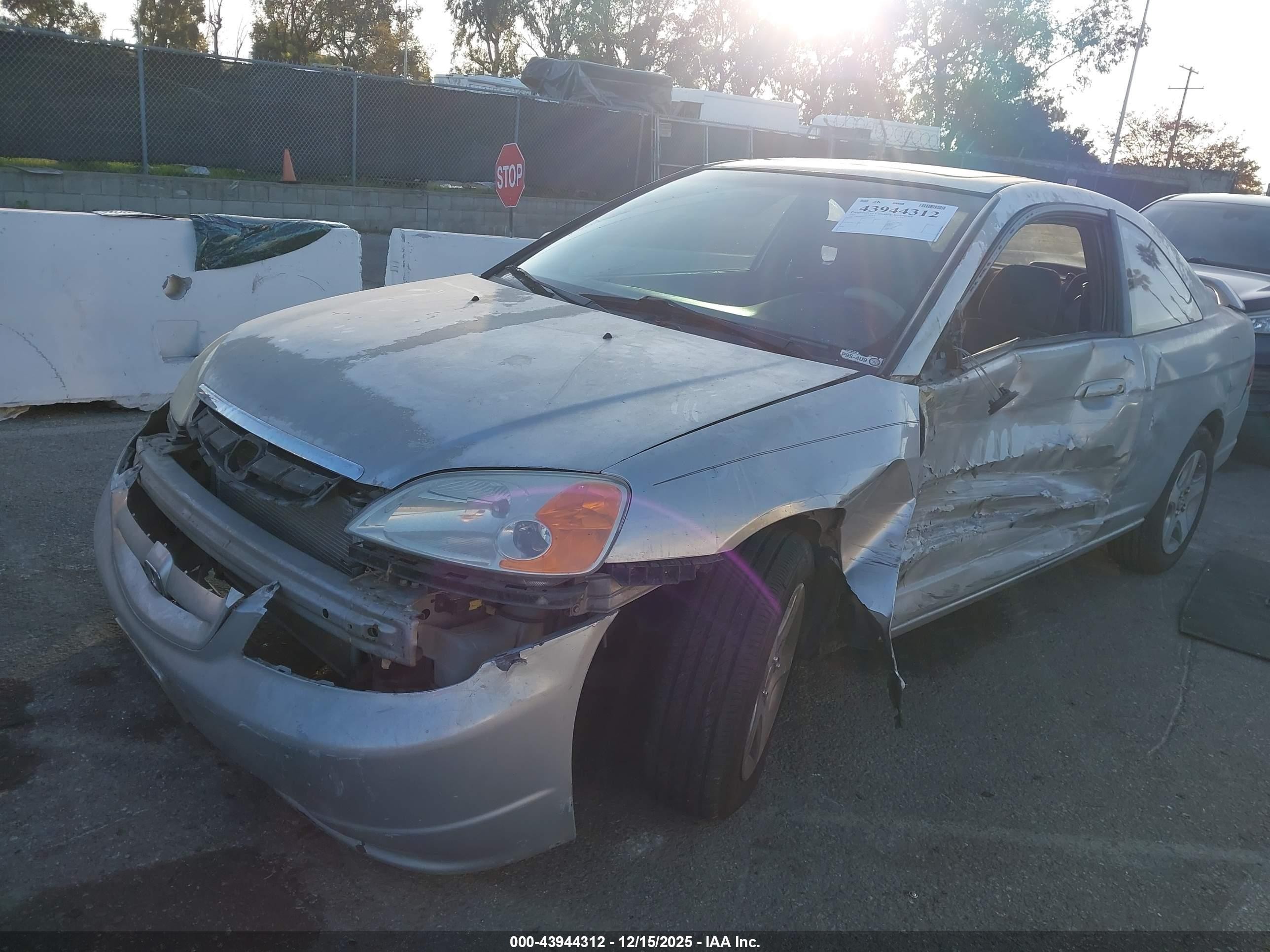 2001 Honda Civic Ex Silver vin: 1HGEM22971L072994