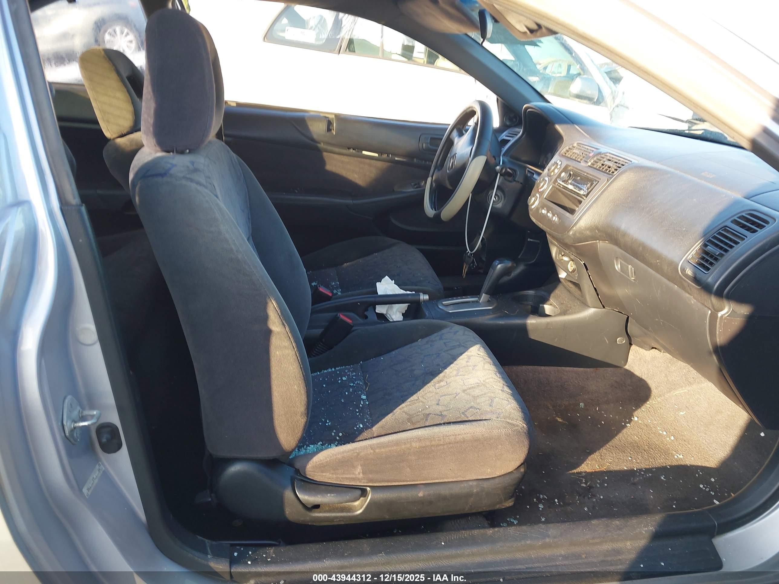 2001 Honda Civic Ex Silver vin: 1HGEM22971L072994