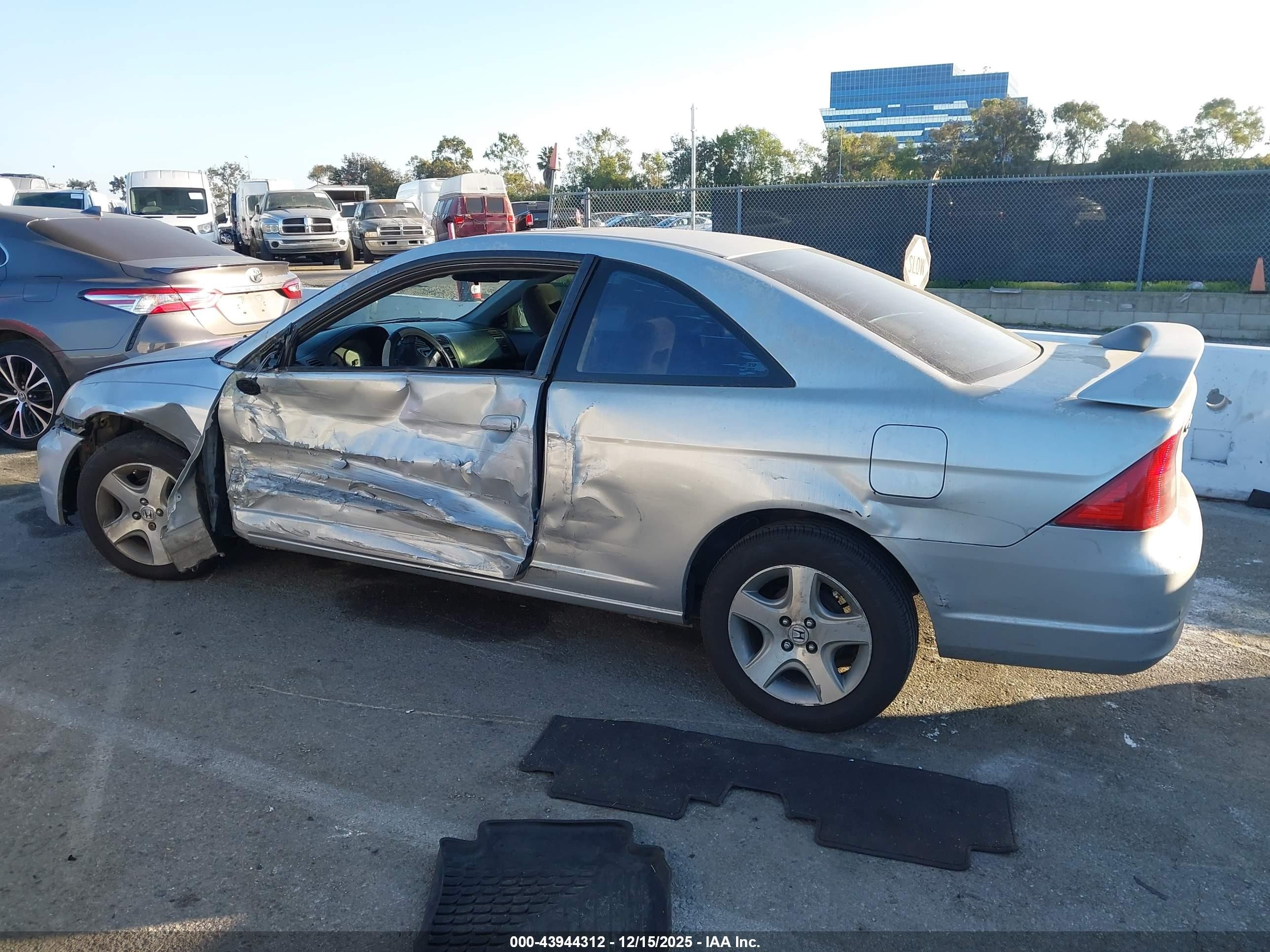 2001 Honda Civic Ex Silver vin: 1HGEM22971L072994