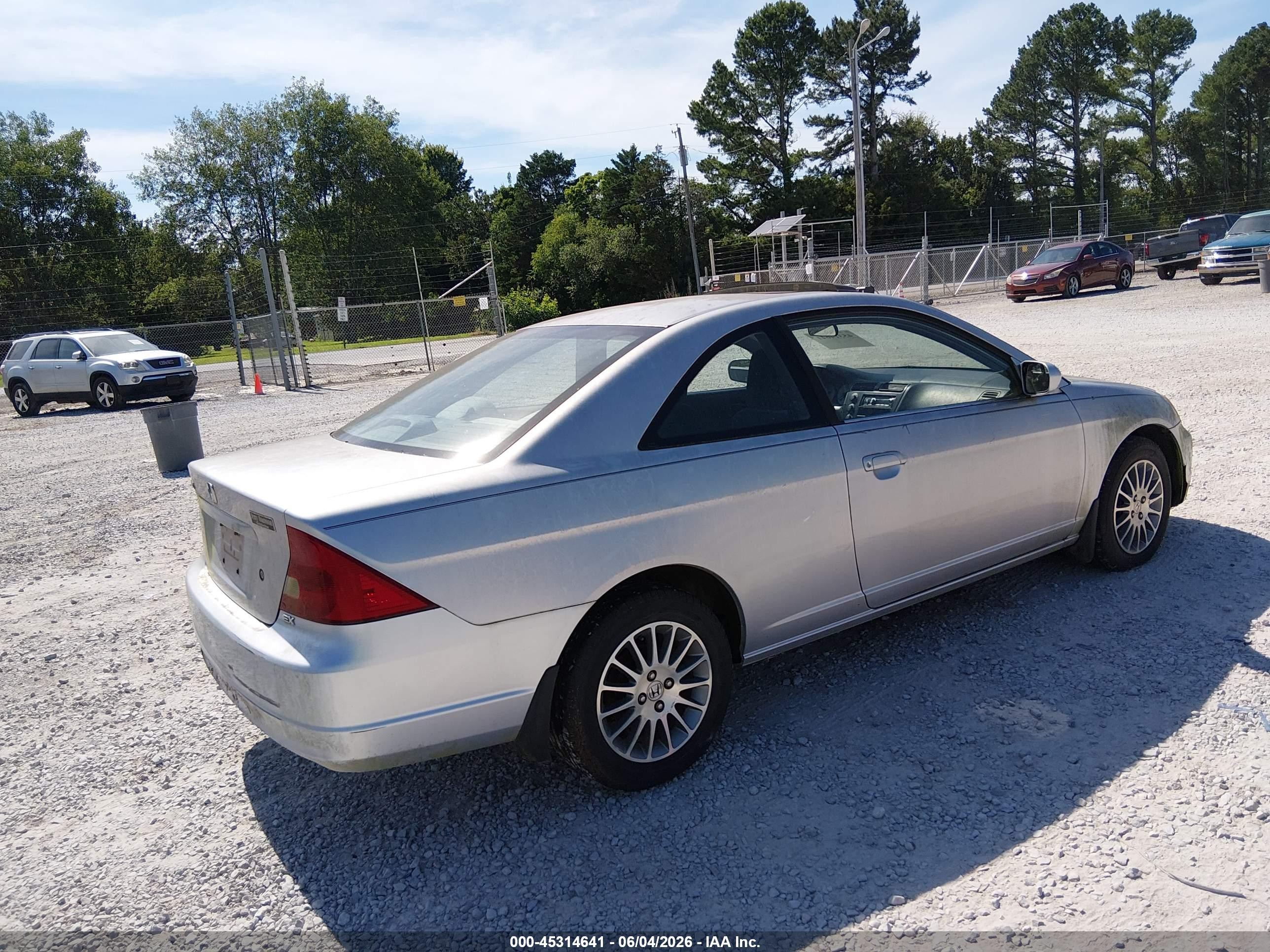 2001 Honda Civic Ex Silver vin: 1HGEM22971L091013