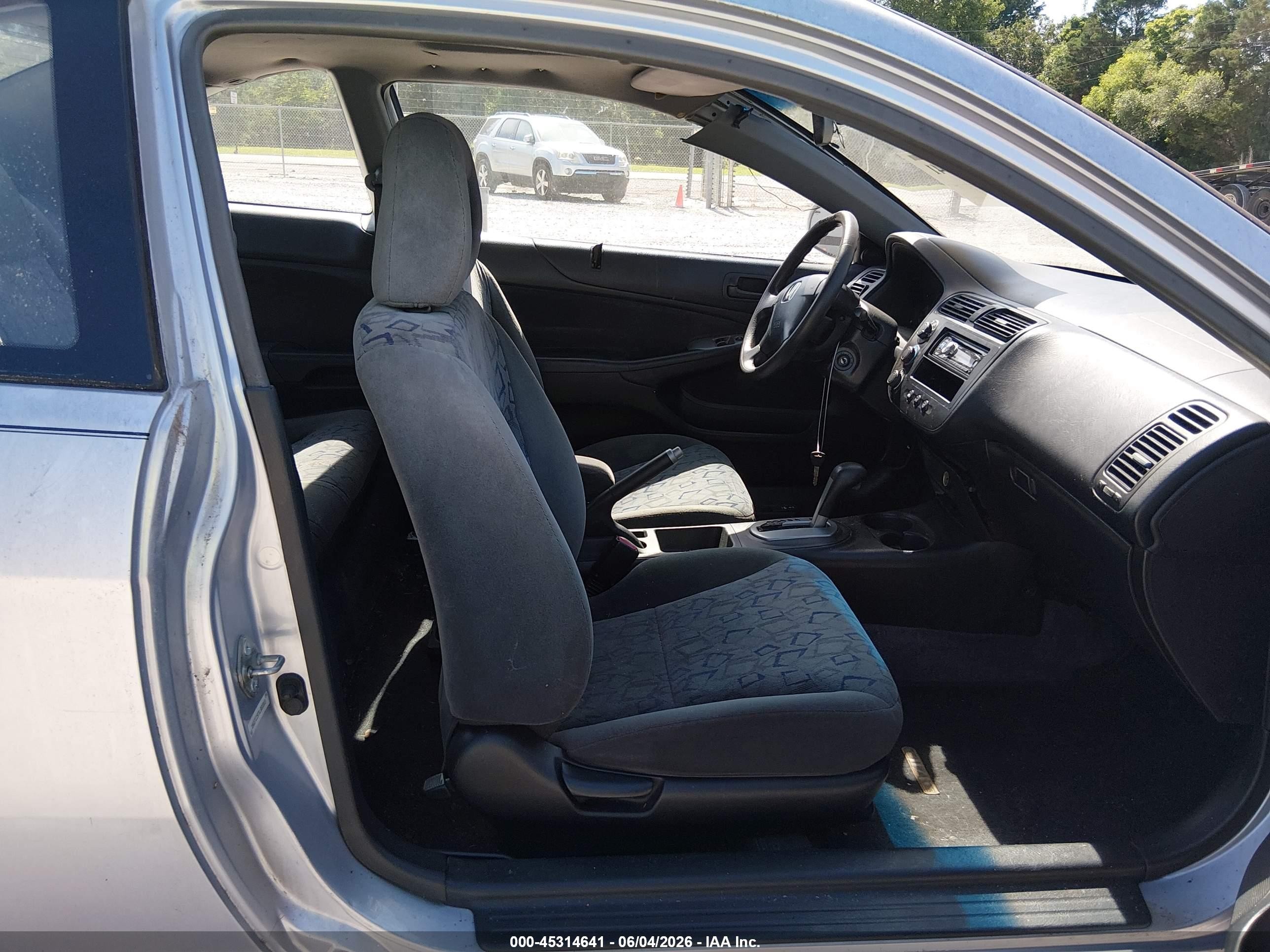 2001 Honda Civic Ex Silver vin: 1HGEM22971L091013