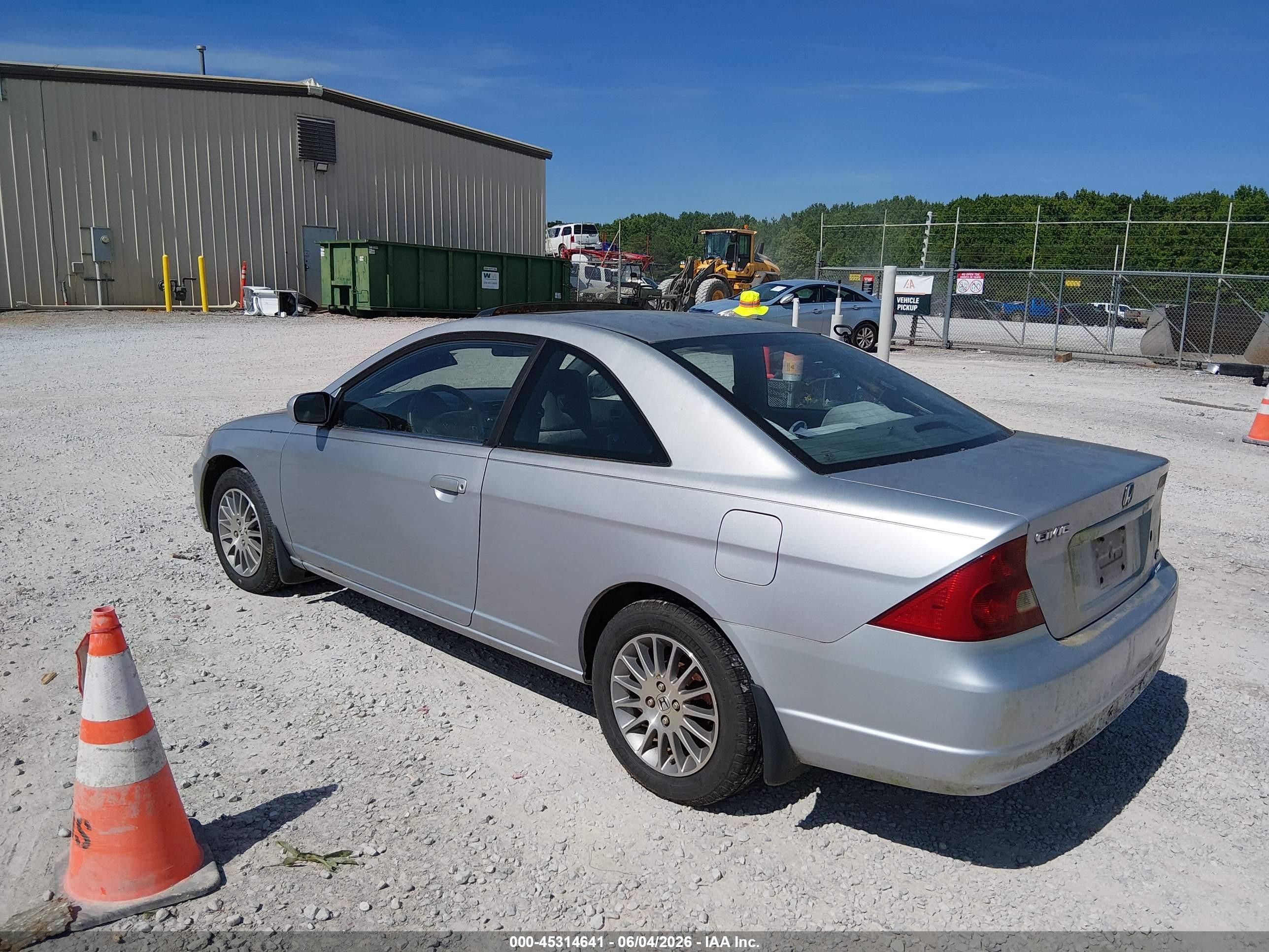 2001 Honda Civic Ex Silver vin: 1HGEM22971L091013